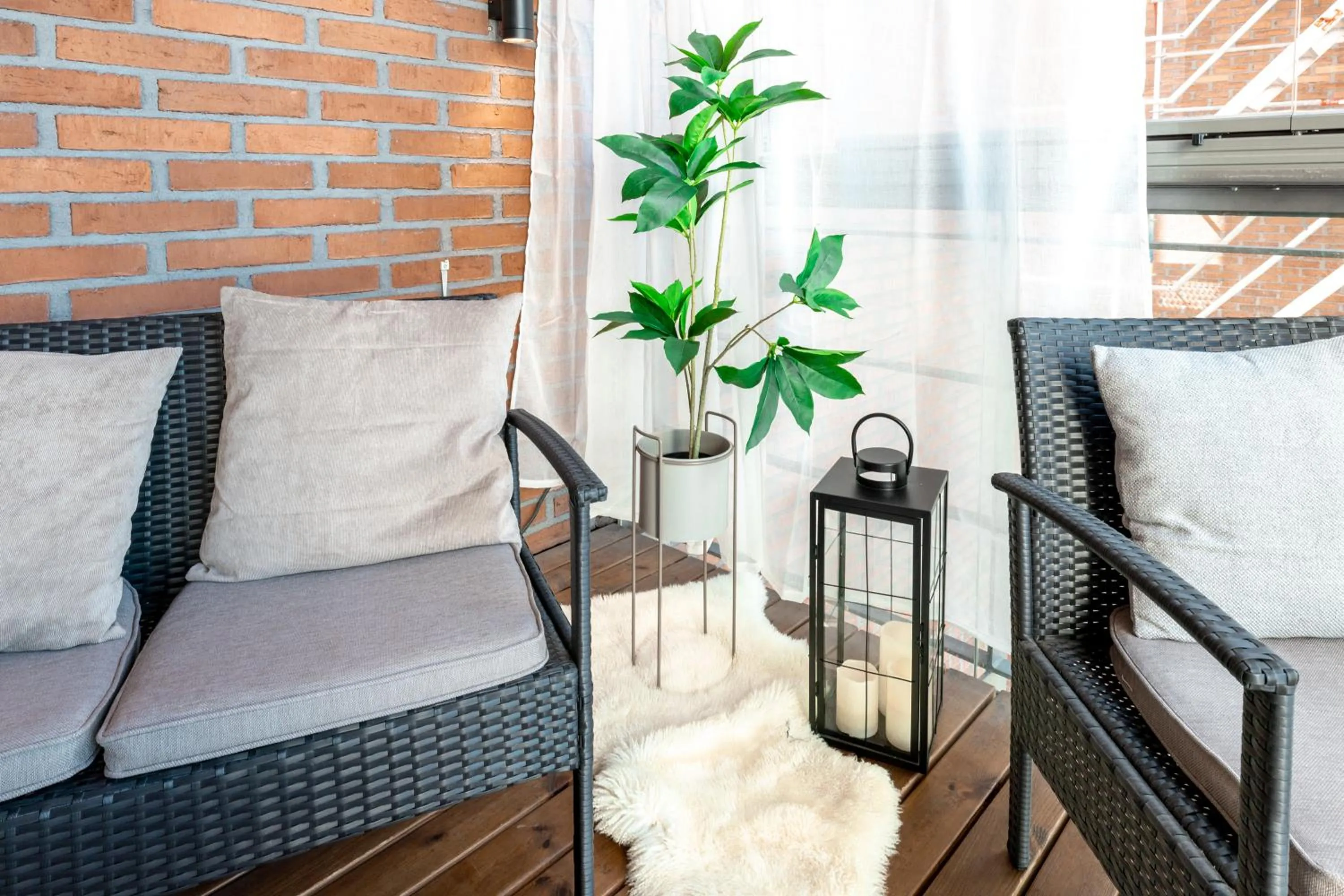 Patio in 2ndhomes Kamppi Center Apartment with Balcony & Sauna