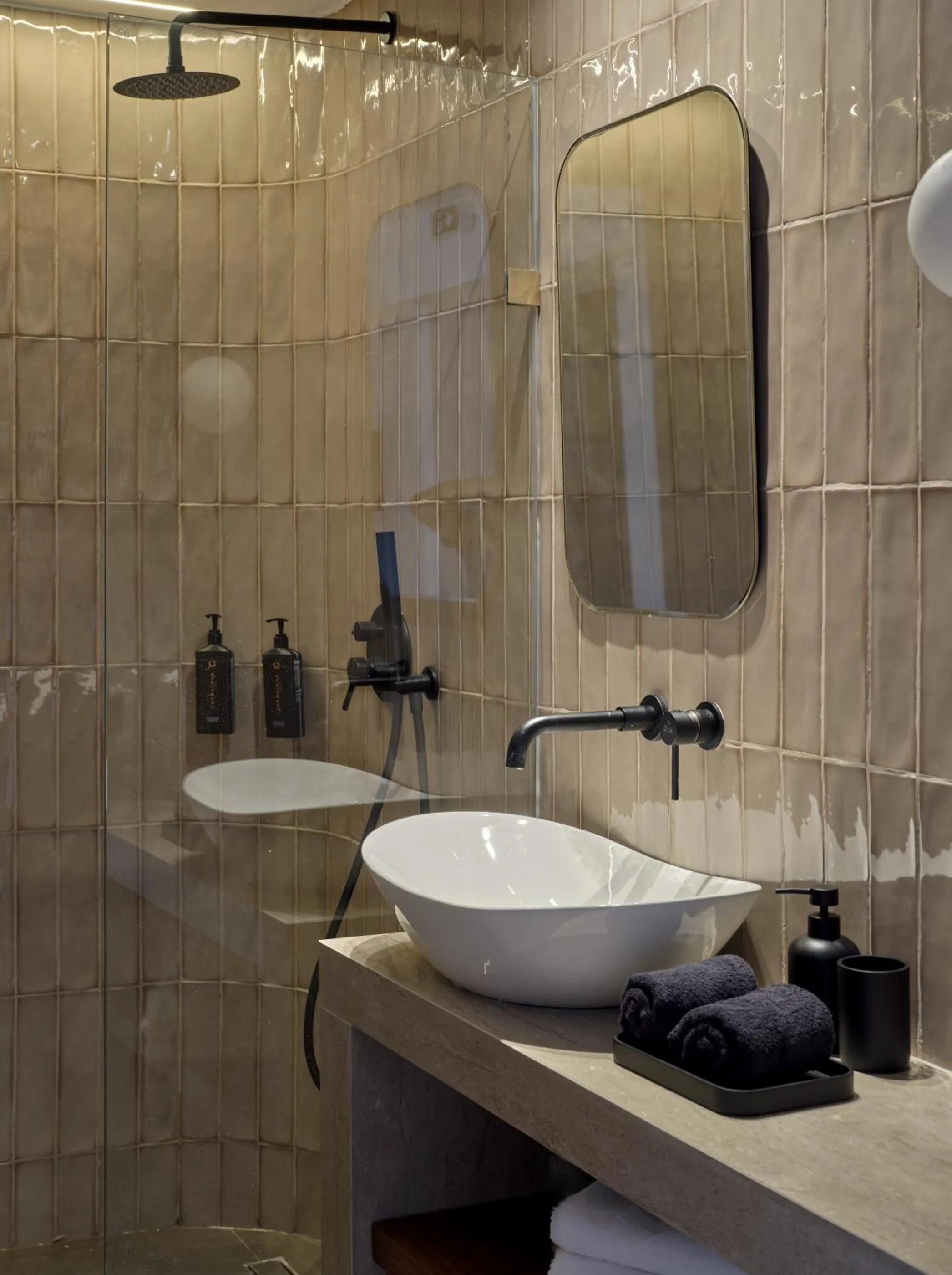 Bathroom in Haya Athens Loftie Suites