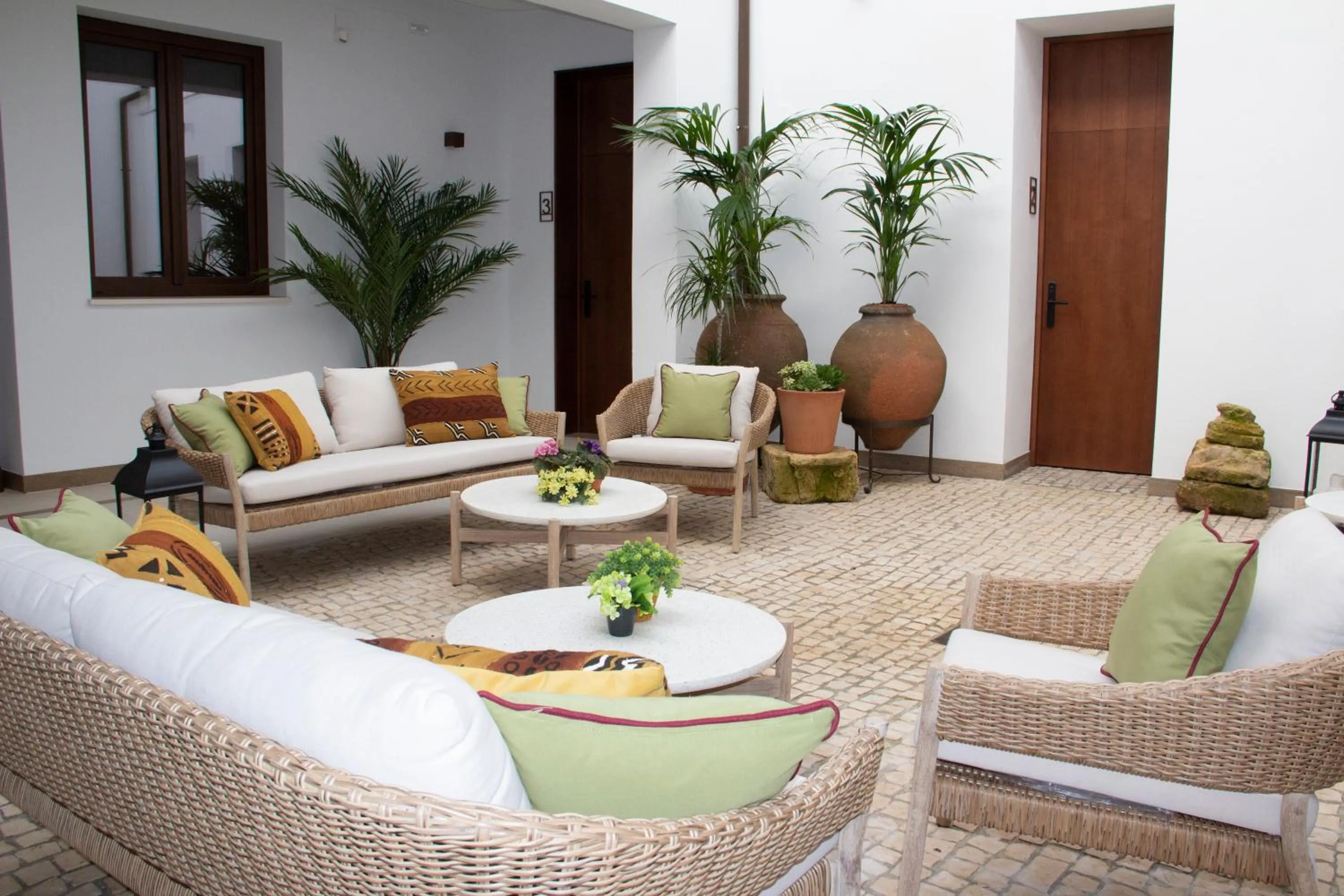 Patio in Puerta de la Ribera Suites