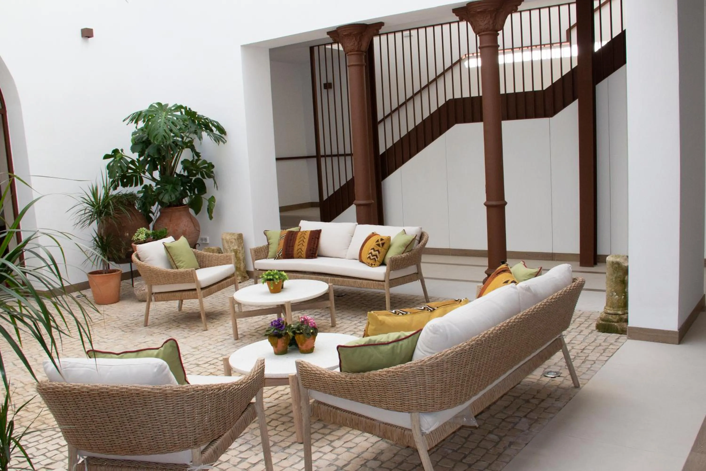 Patio in Puerta de la Ribera Suites