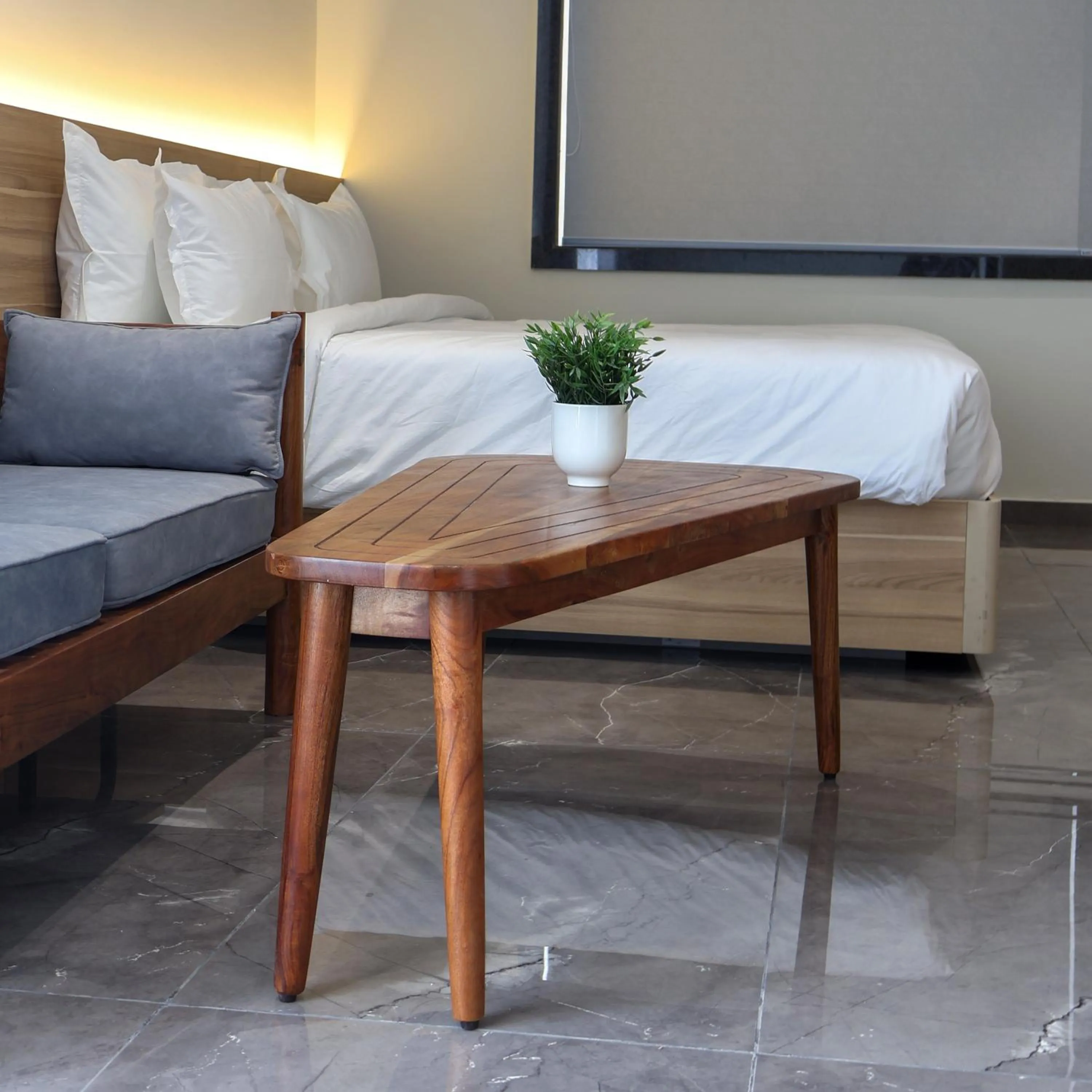 Bed in Akoya Business Hotel Hyderabad Airpot