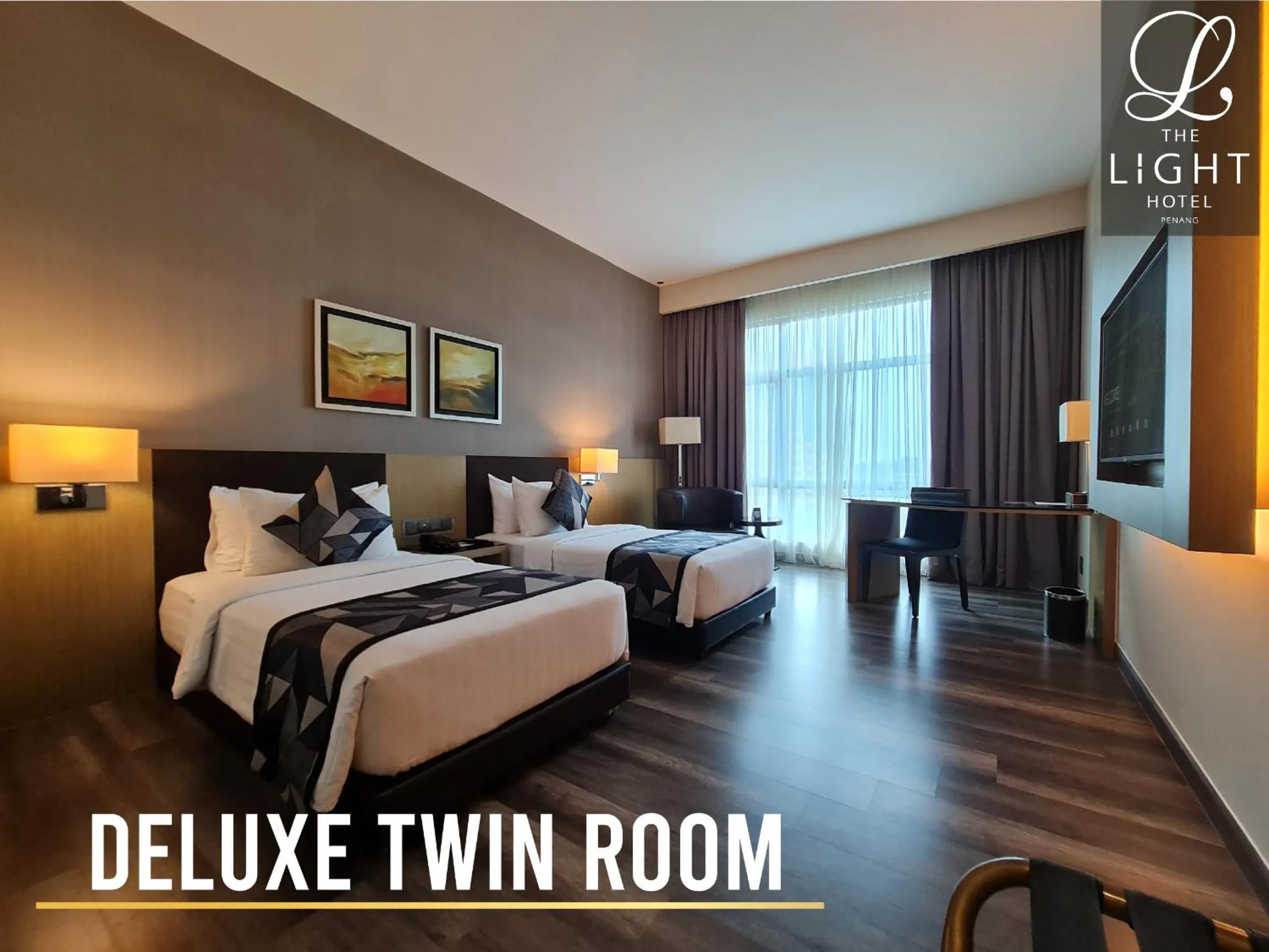 Bed in The Light Hotel Penang