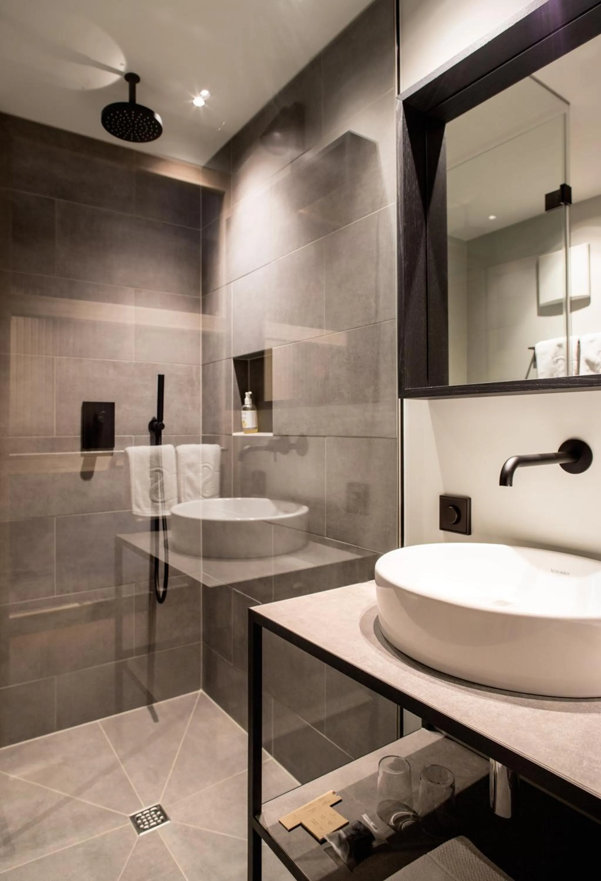 Shower in Biohotel Schwanen