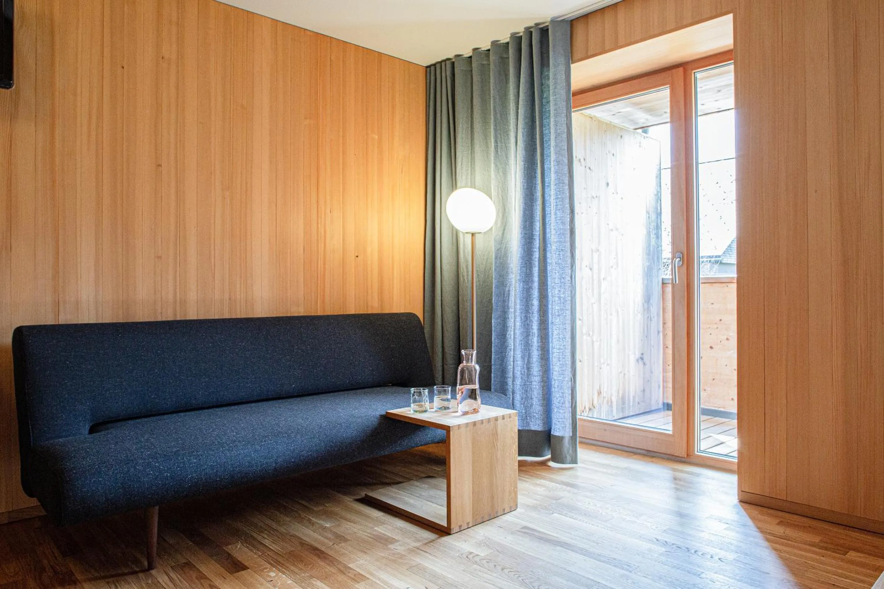 Bed in Biohotel Schwanen