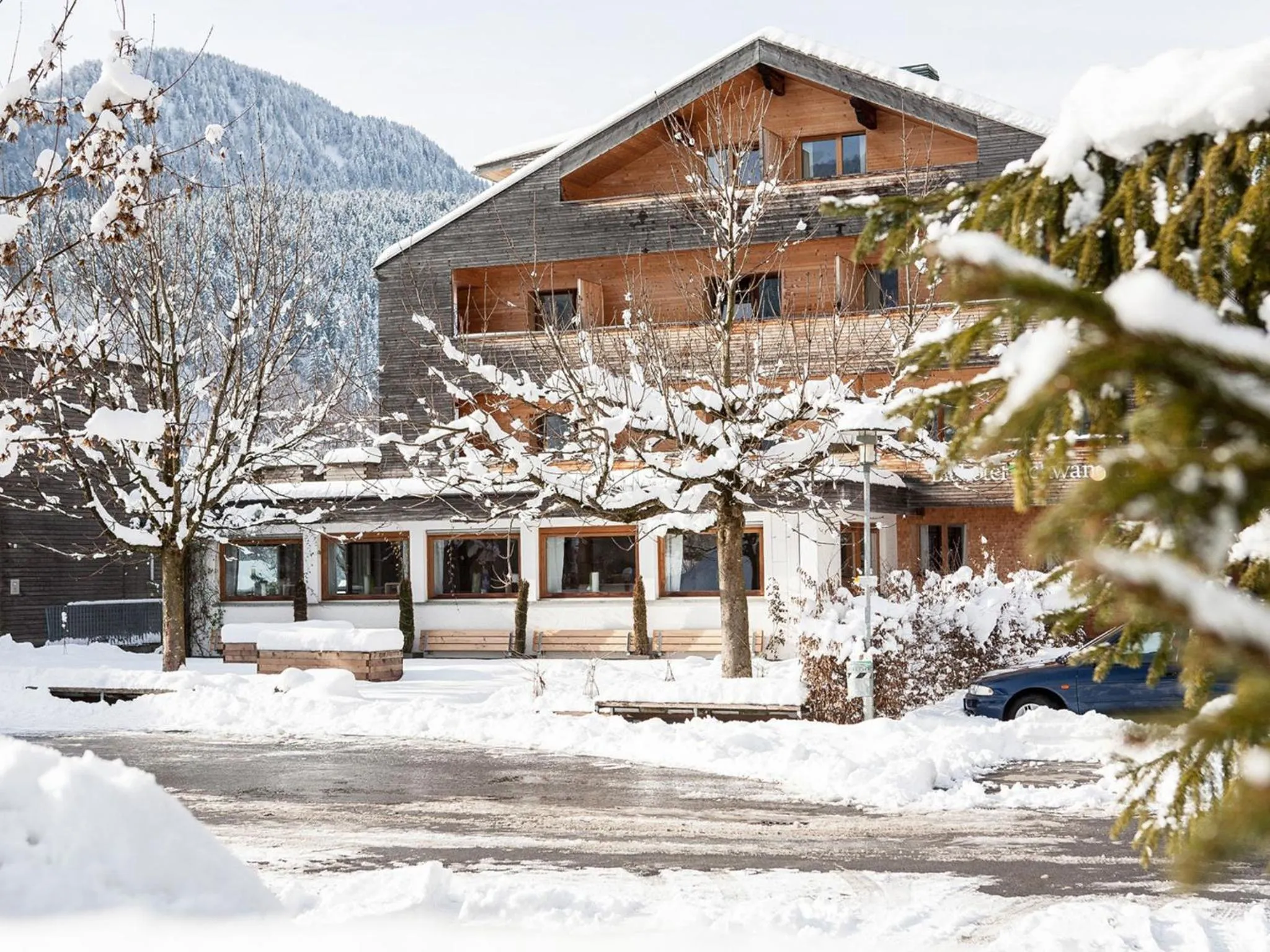 Property building in Biohotel Schwanen