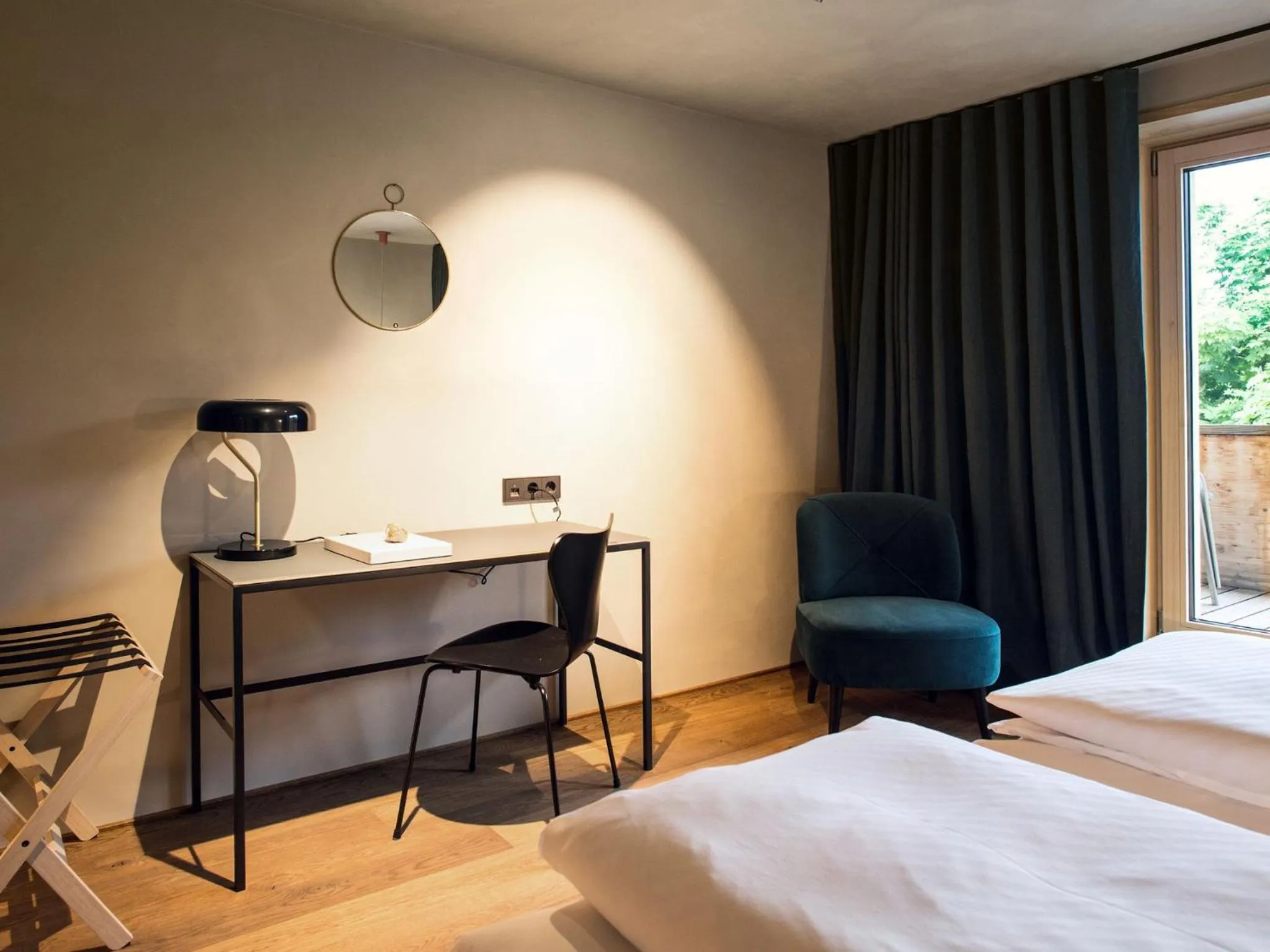 Bed in Biohotel Schwanen