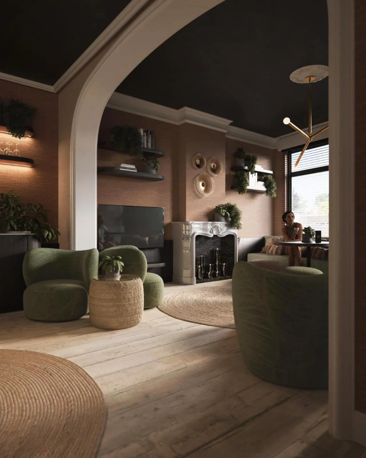 Communal lounge/ TV room in B&B Herenhuis