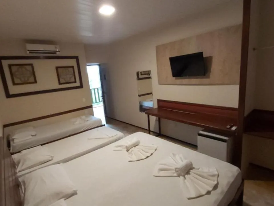 Bed in Porto Futuro Hotel