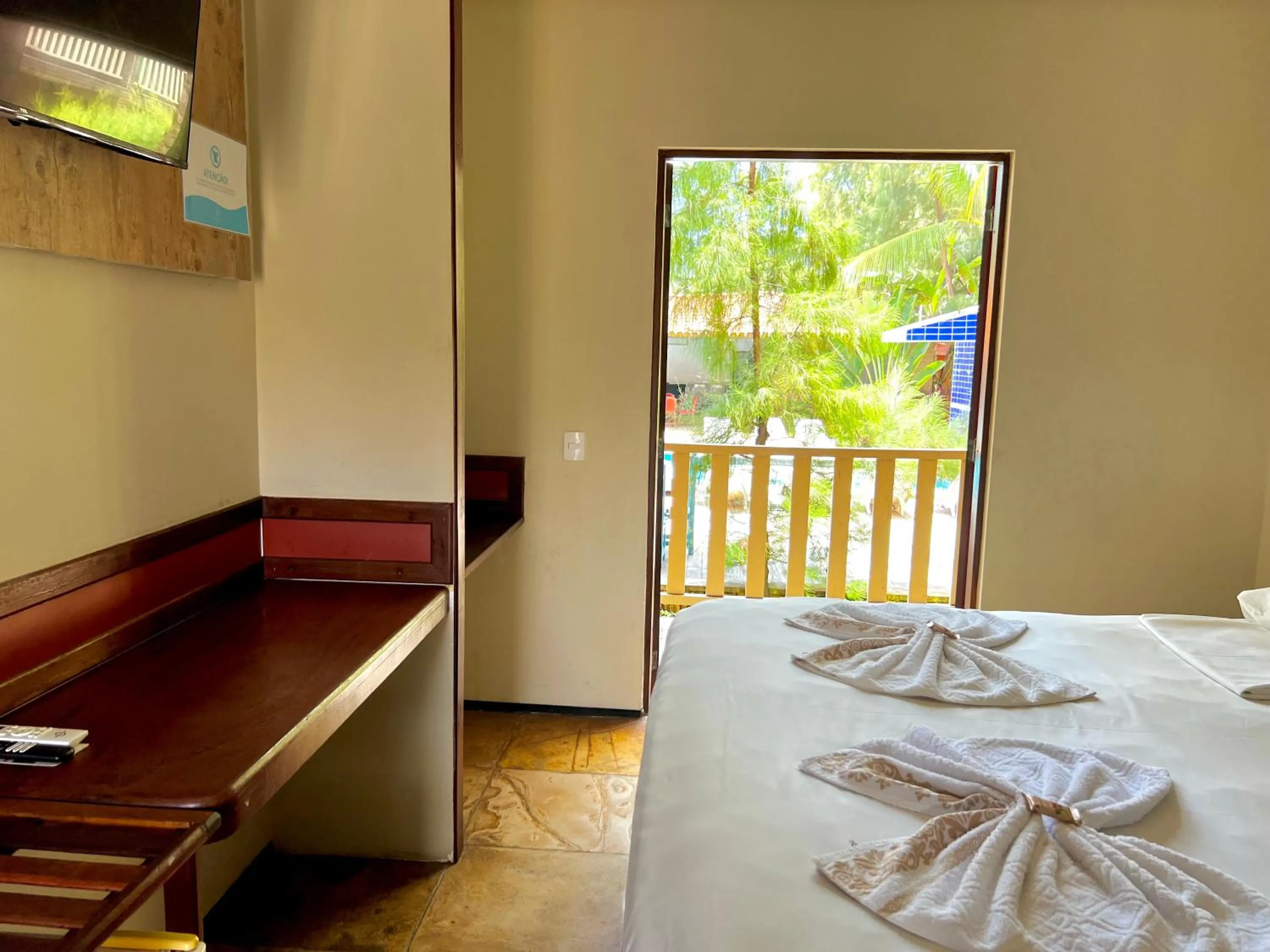 Bed in Porto Futuro Hotel