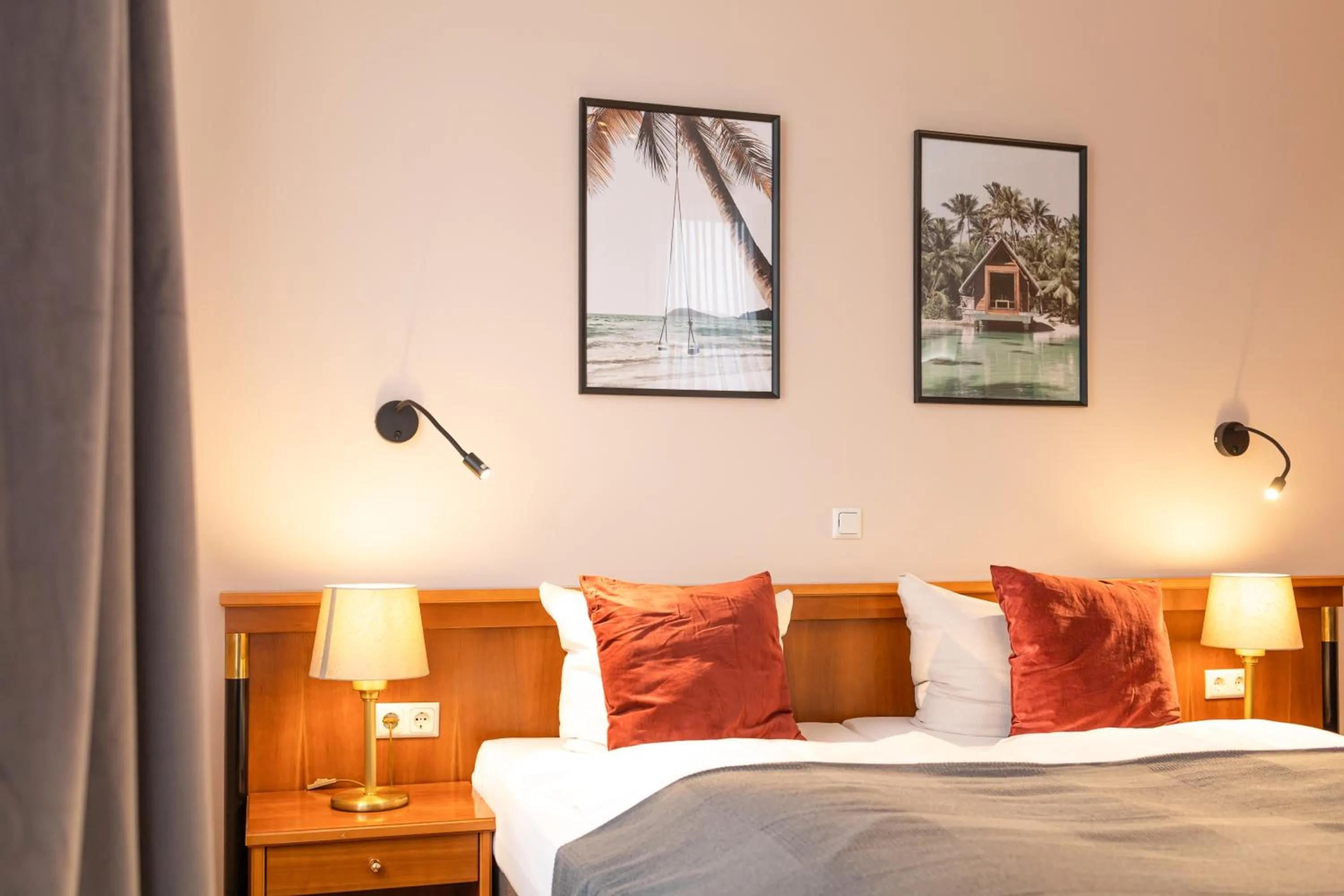 Photo of the whole room, Bed in Hotel Restaurant Am Park