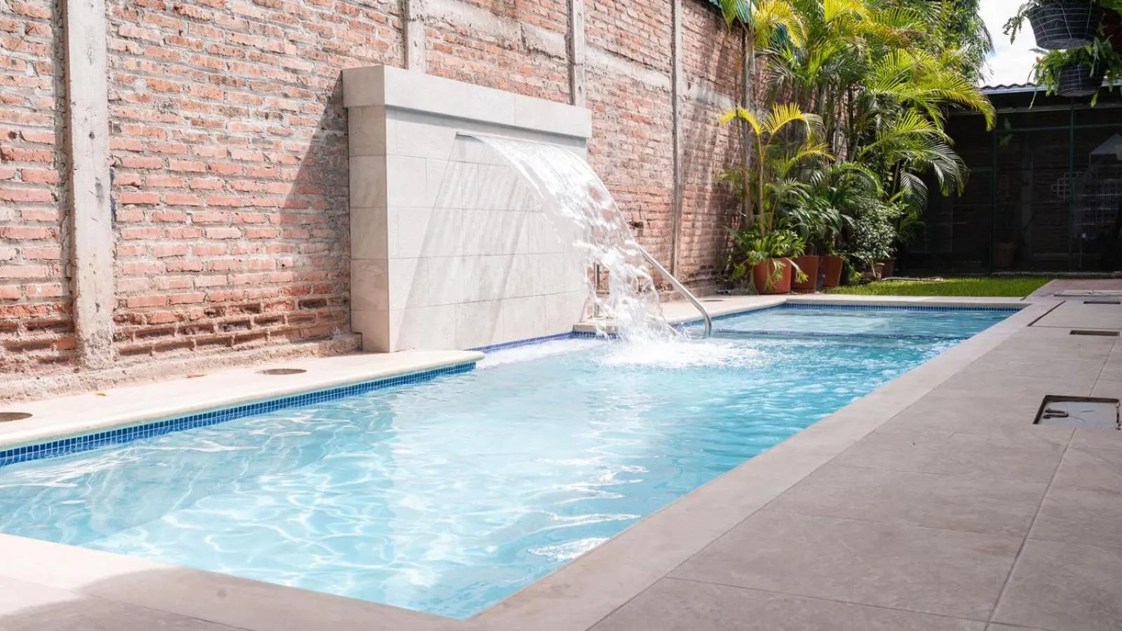 Pool view in Hotel Boutique Nueva Valladolid