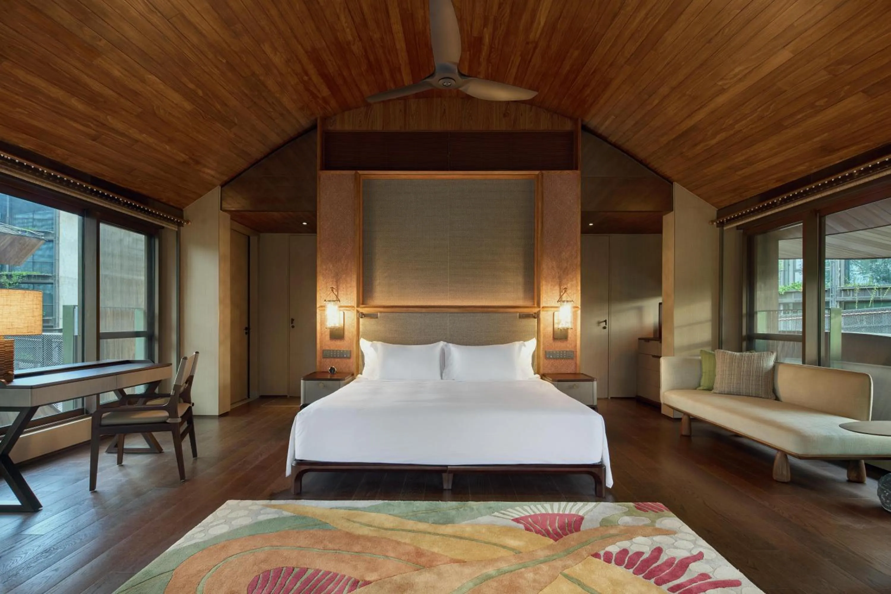 Bed in Mandai Rainforest Resort by Banyan Tree