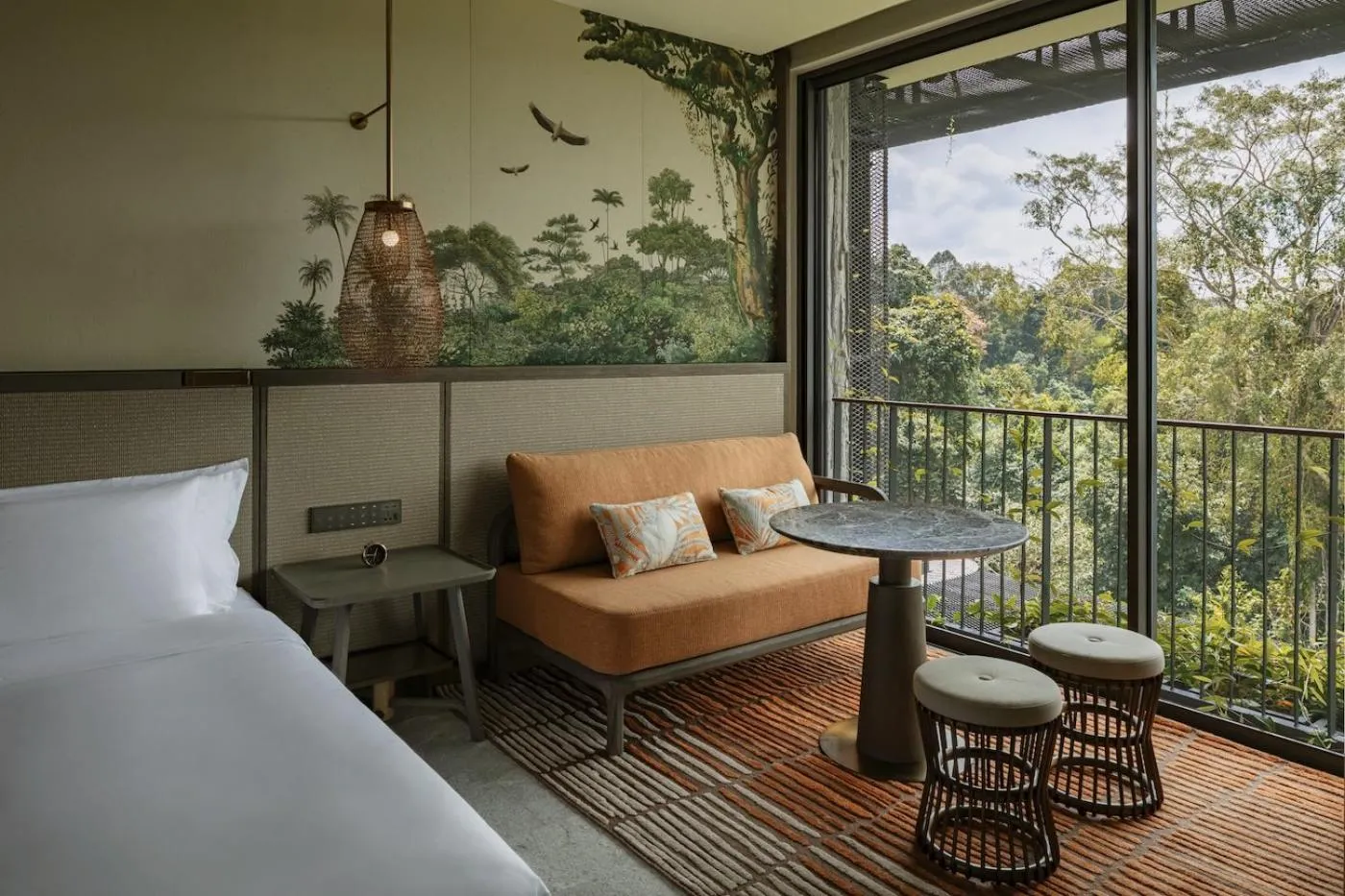 View (from property/room), Bed in Mandai Rainforest Resort by Banyan Tree