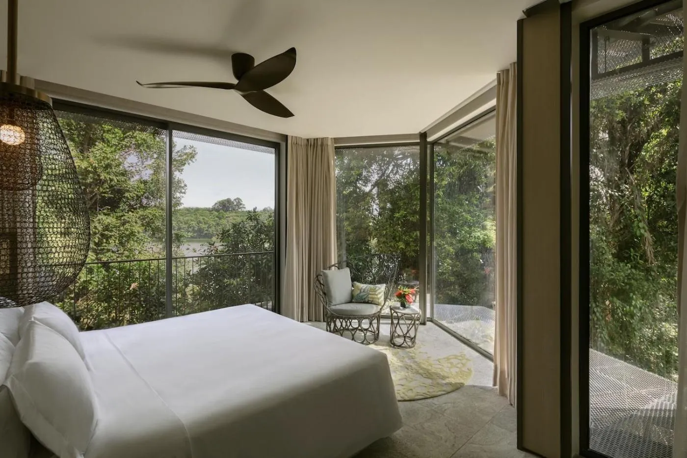Bed in Mandai Rainforest Resort by Banyan Tree