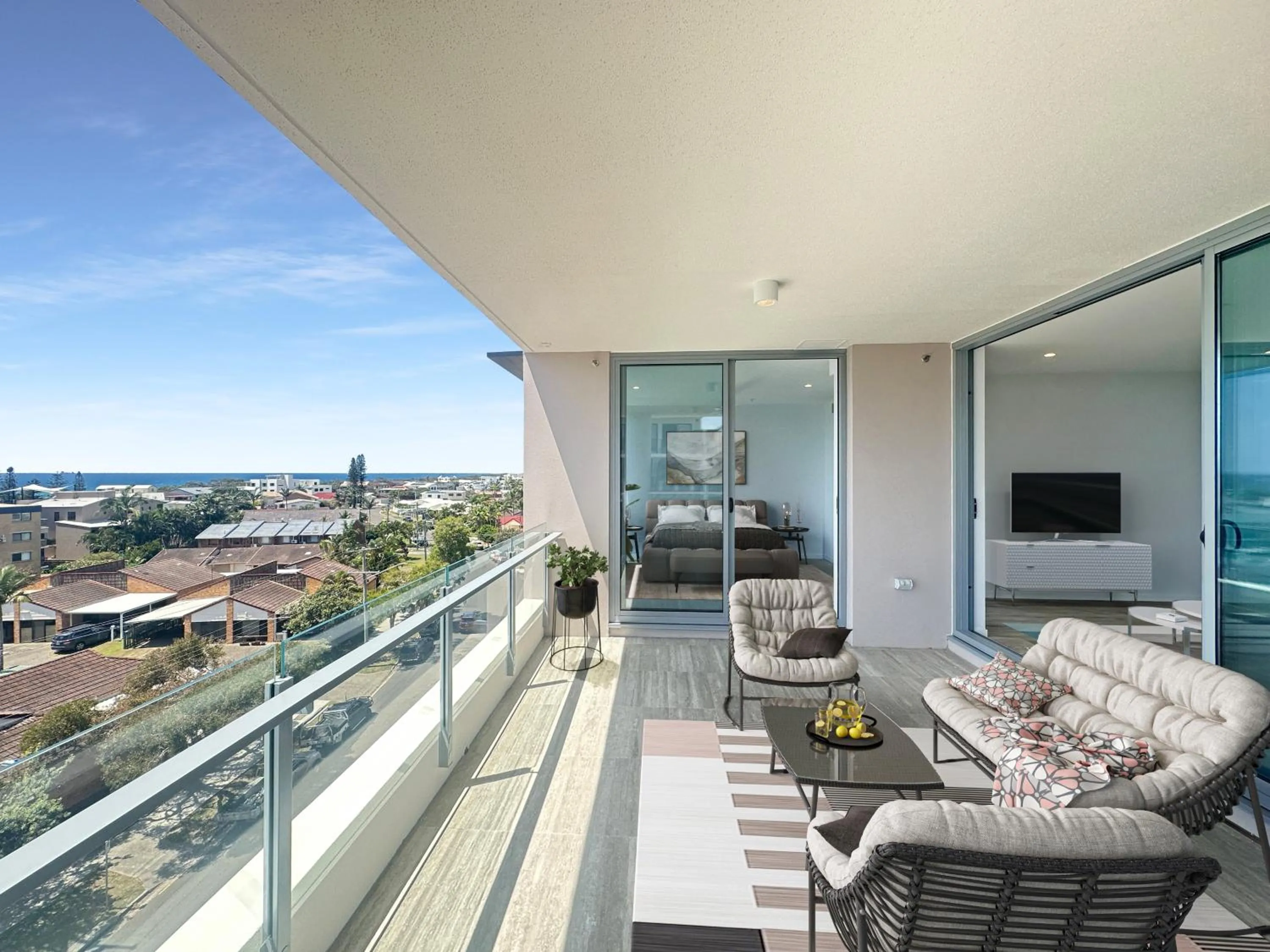 Balcony/Terrace in Lowanna Beach Resort Kawana