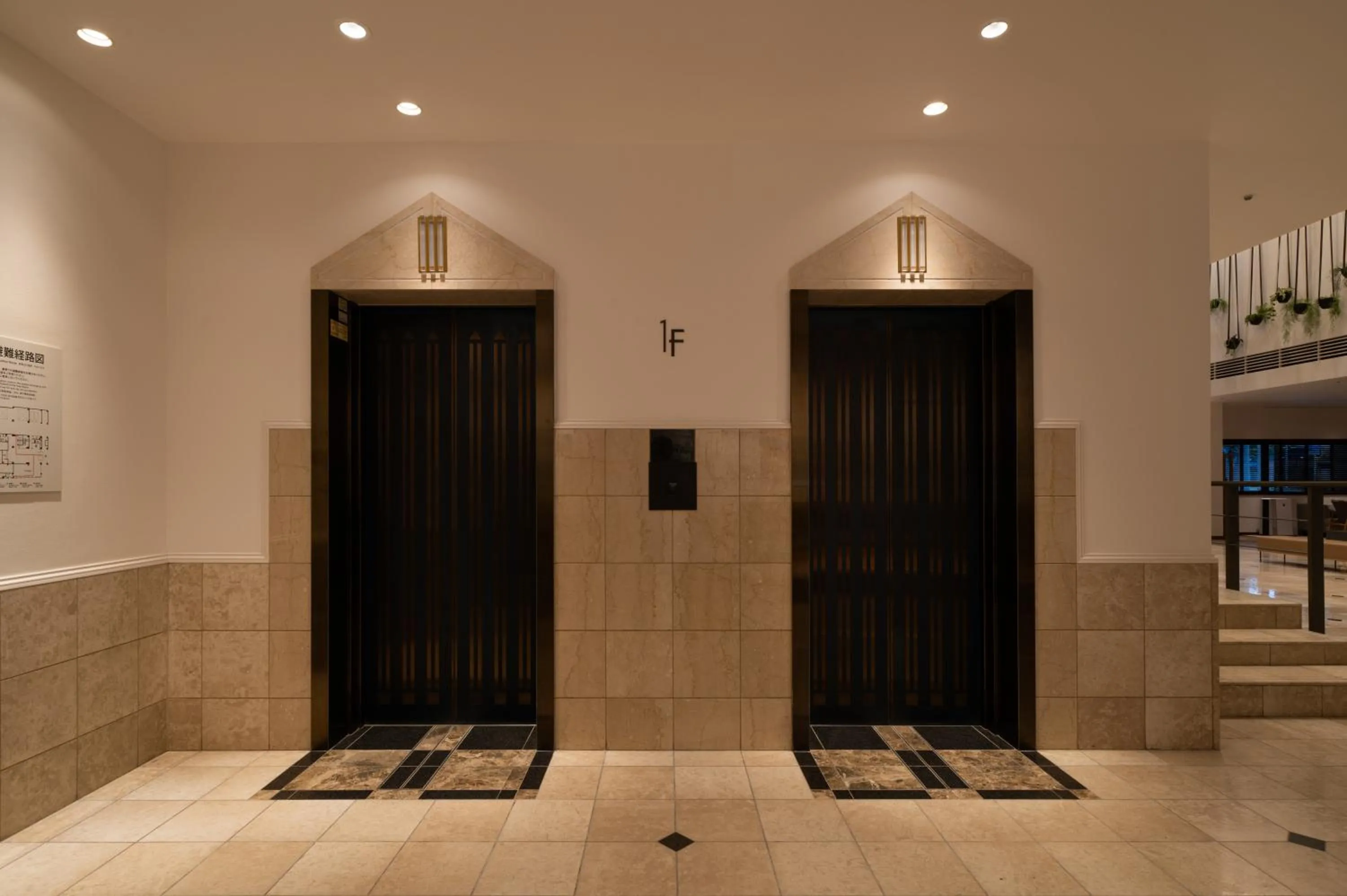 elevator in Hotel Enoe Hakodate
