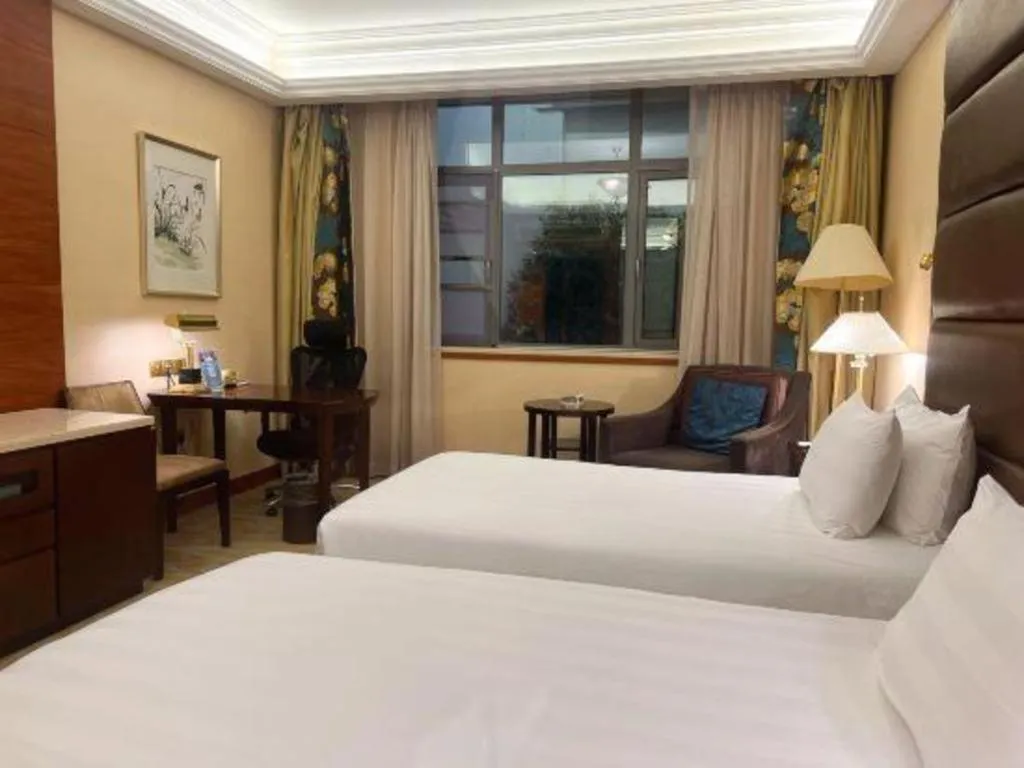 Bed in Sichuan Jinjiang Hotel