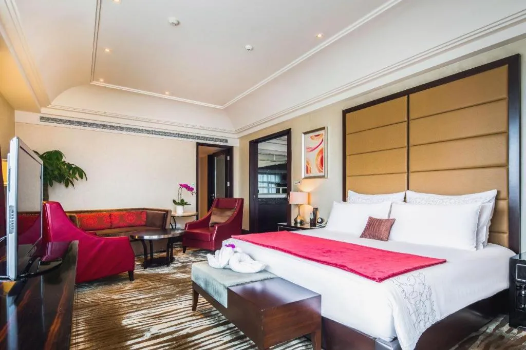 Bed in Sichuan Jinjiang Hotel