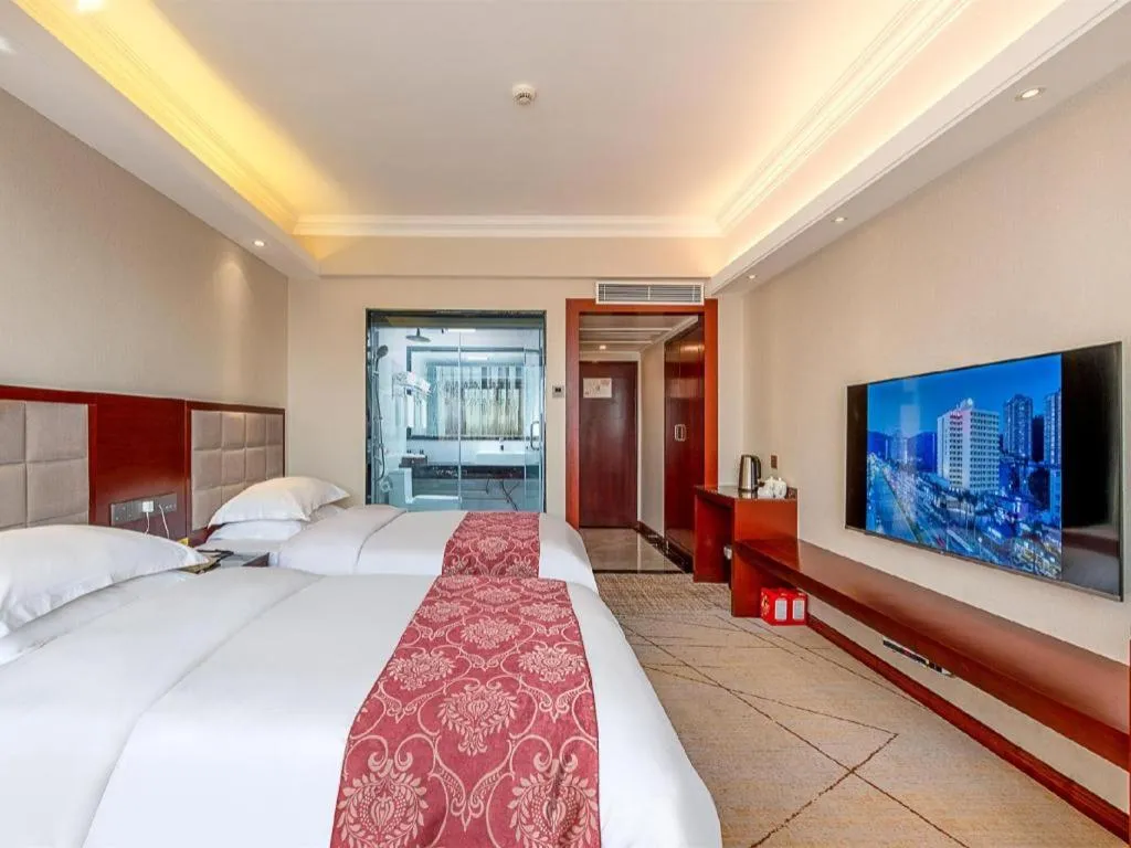 Bed in Overseas Chinese Hotel