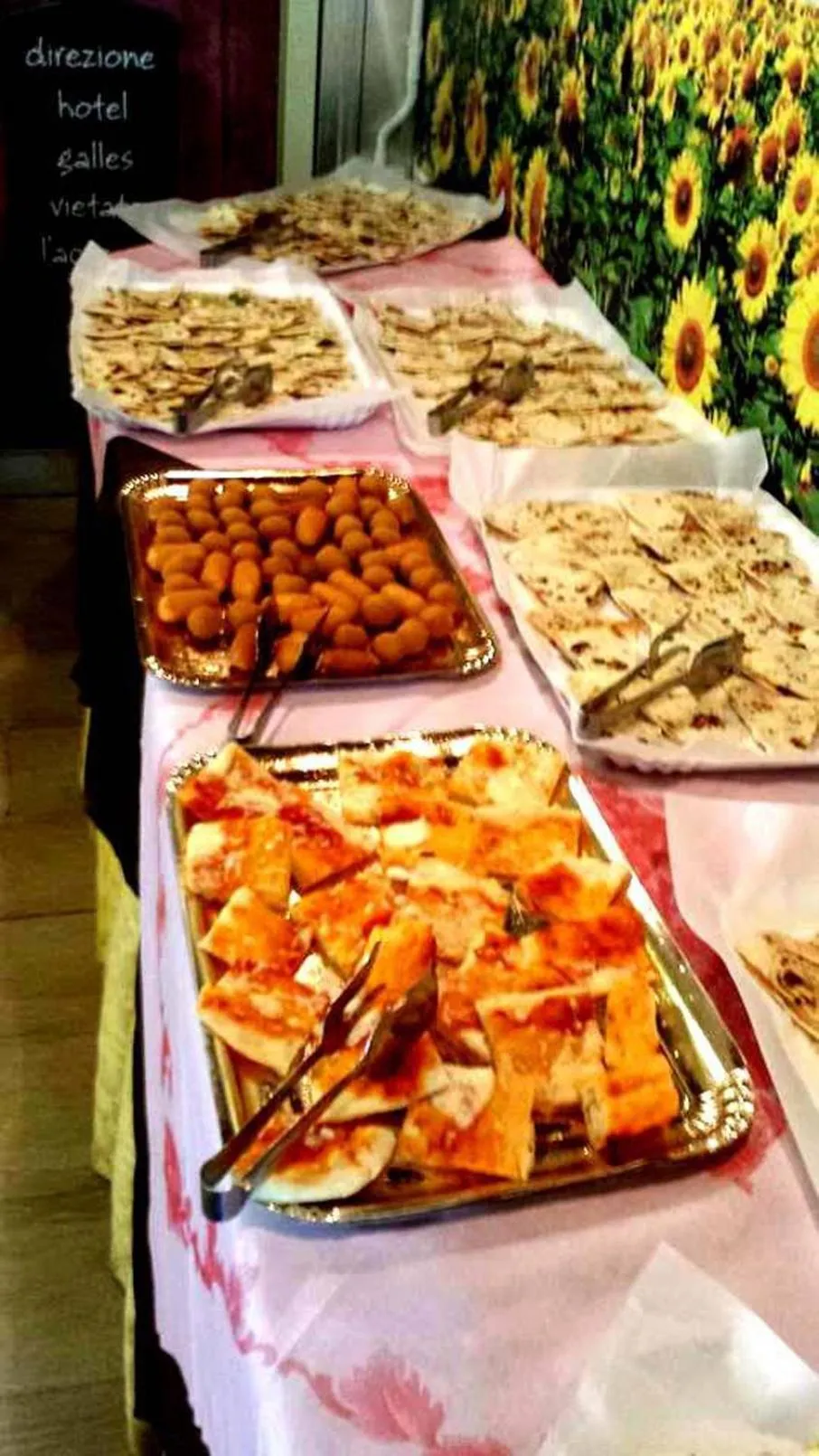 Food and drinks in Hotel Galles Rimini