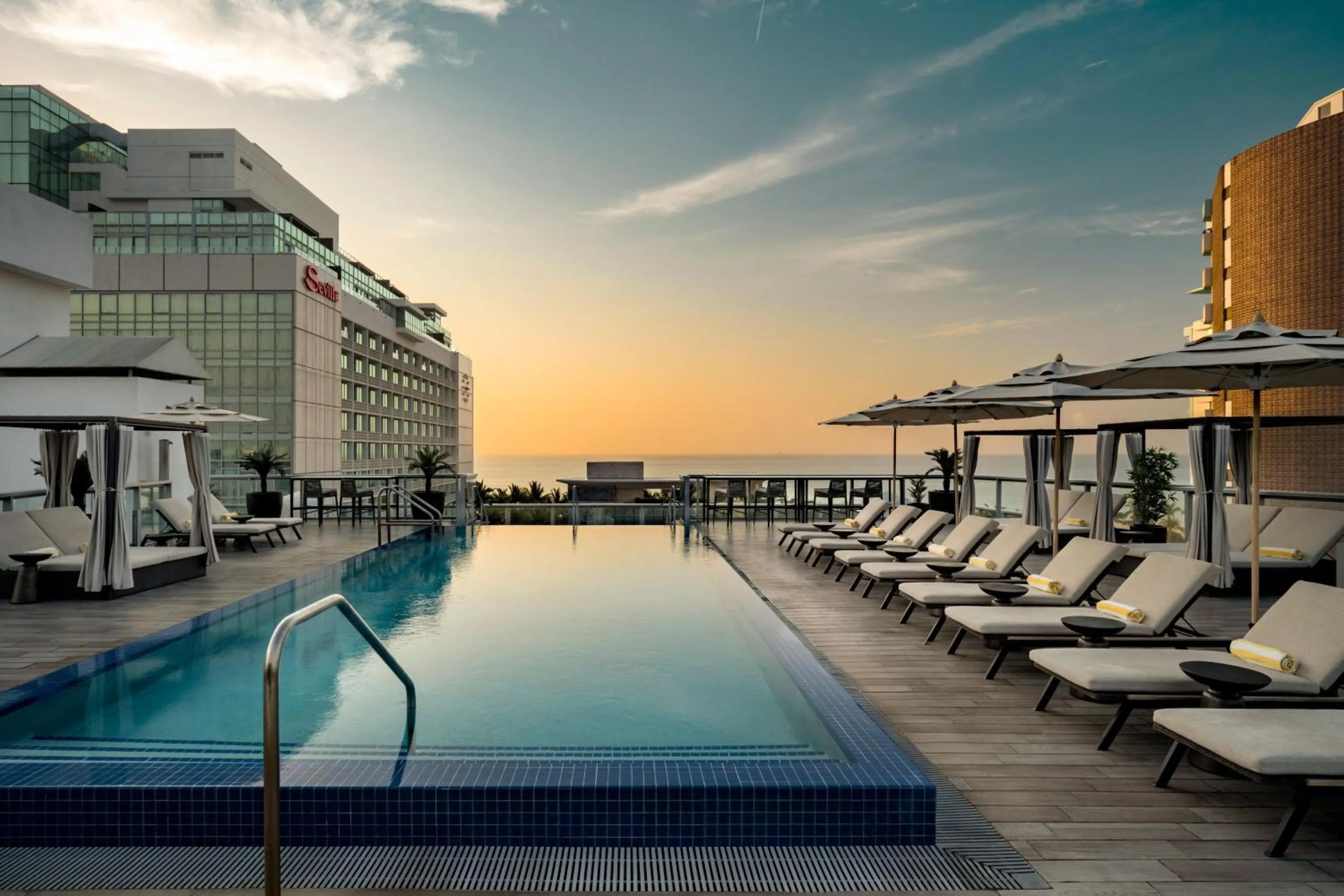 Swimming pool in AC Hotel by Marriott Miami Beach