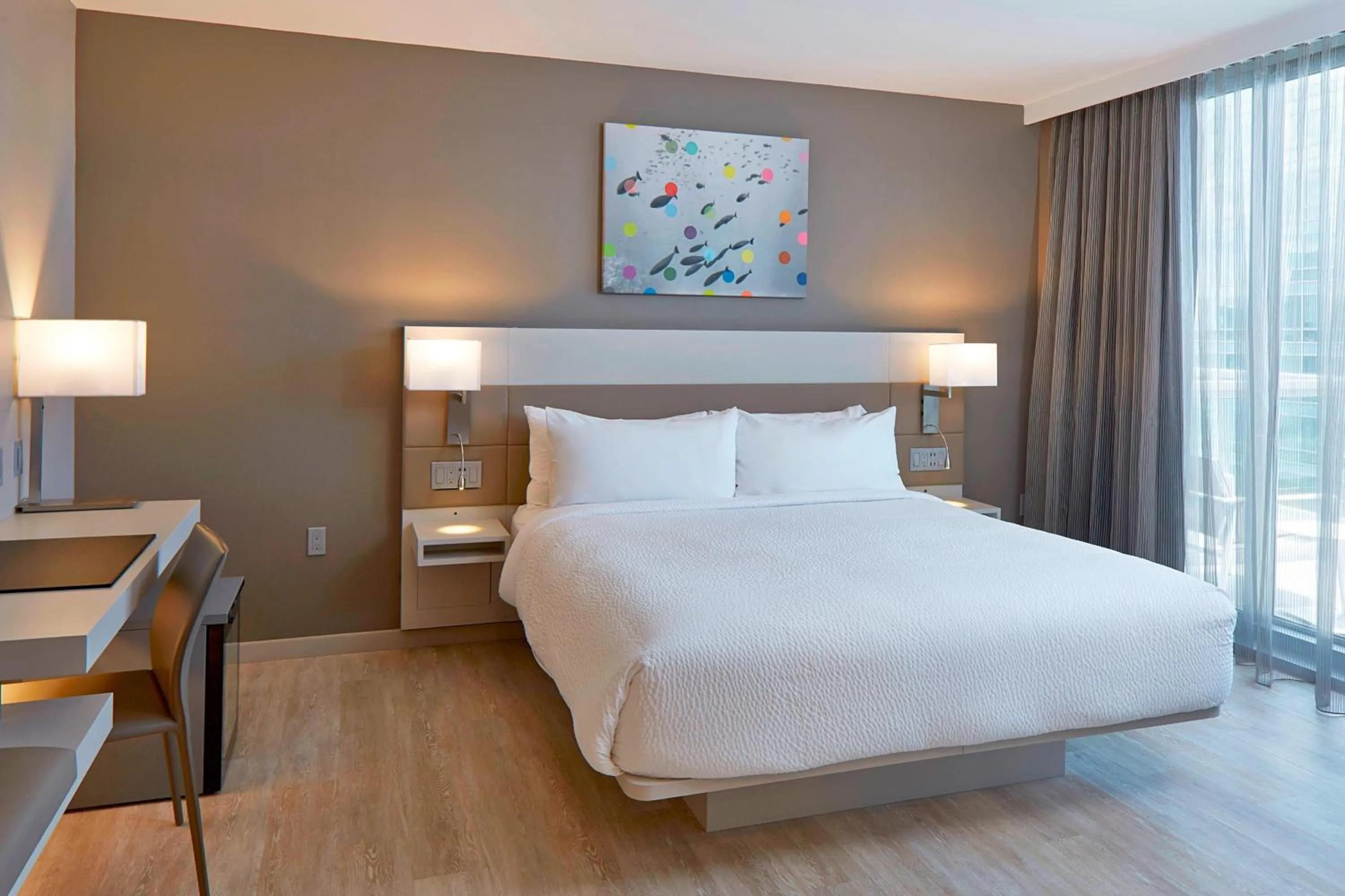 Photo of the whole room, Bed in AC Hotel by Marriott Miami Beach