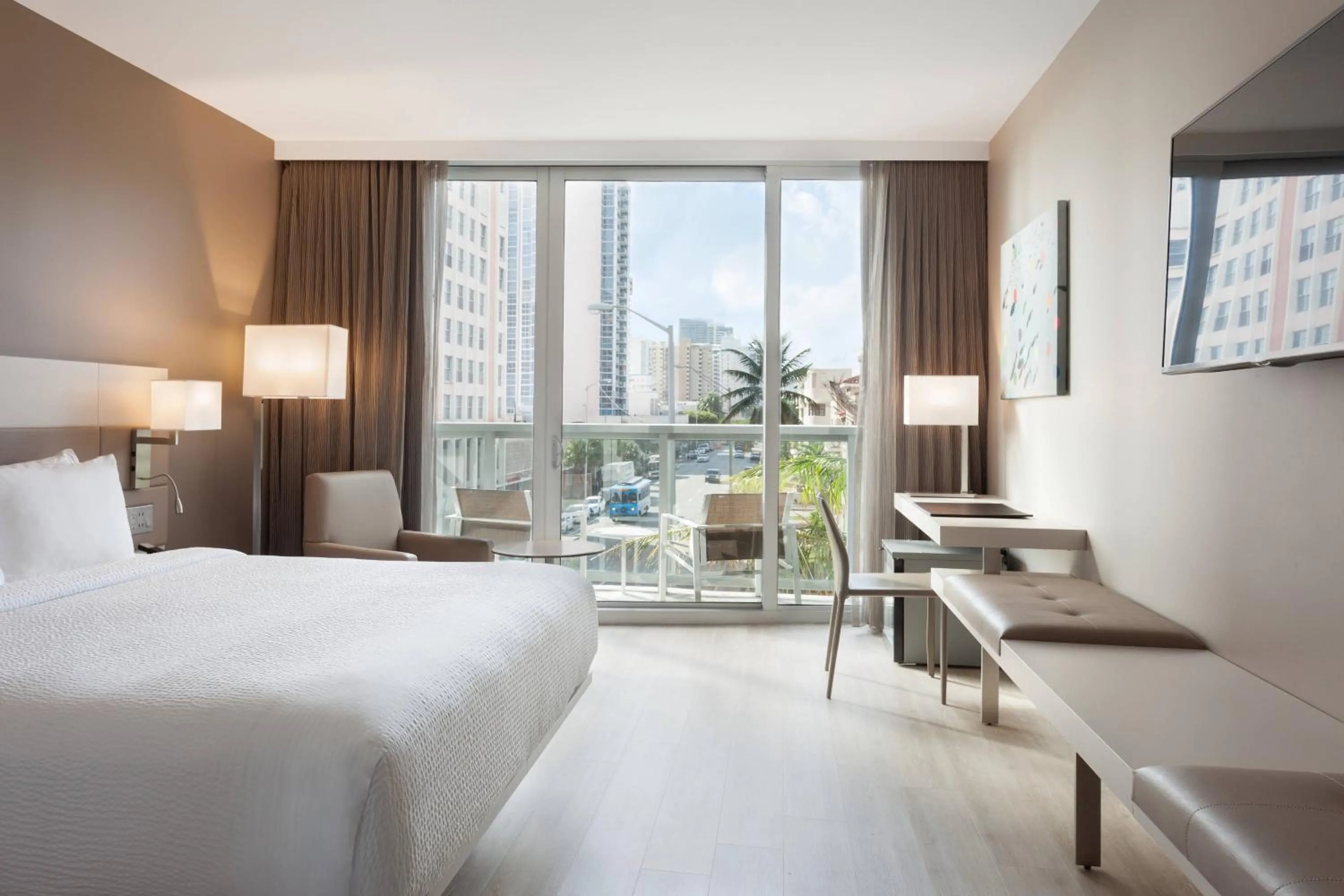 Photo of the whole room, Bed in AC Hotel by Marriott Miami Beach