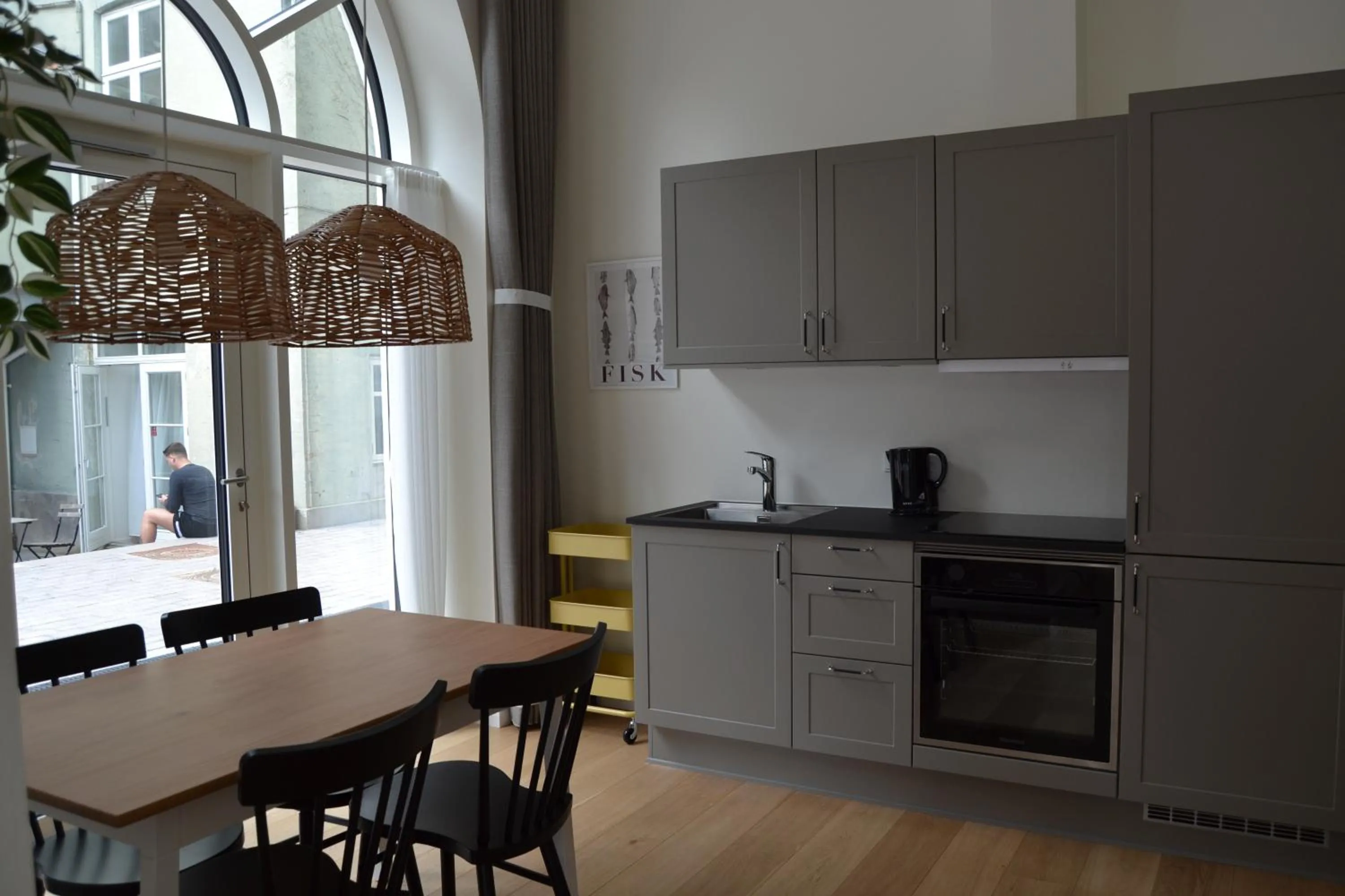 Kitchen or kitchenette in Hotel Lille Nyhavn