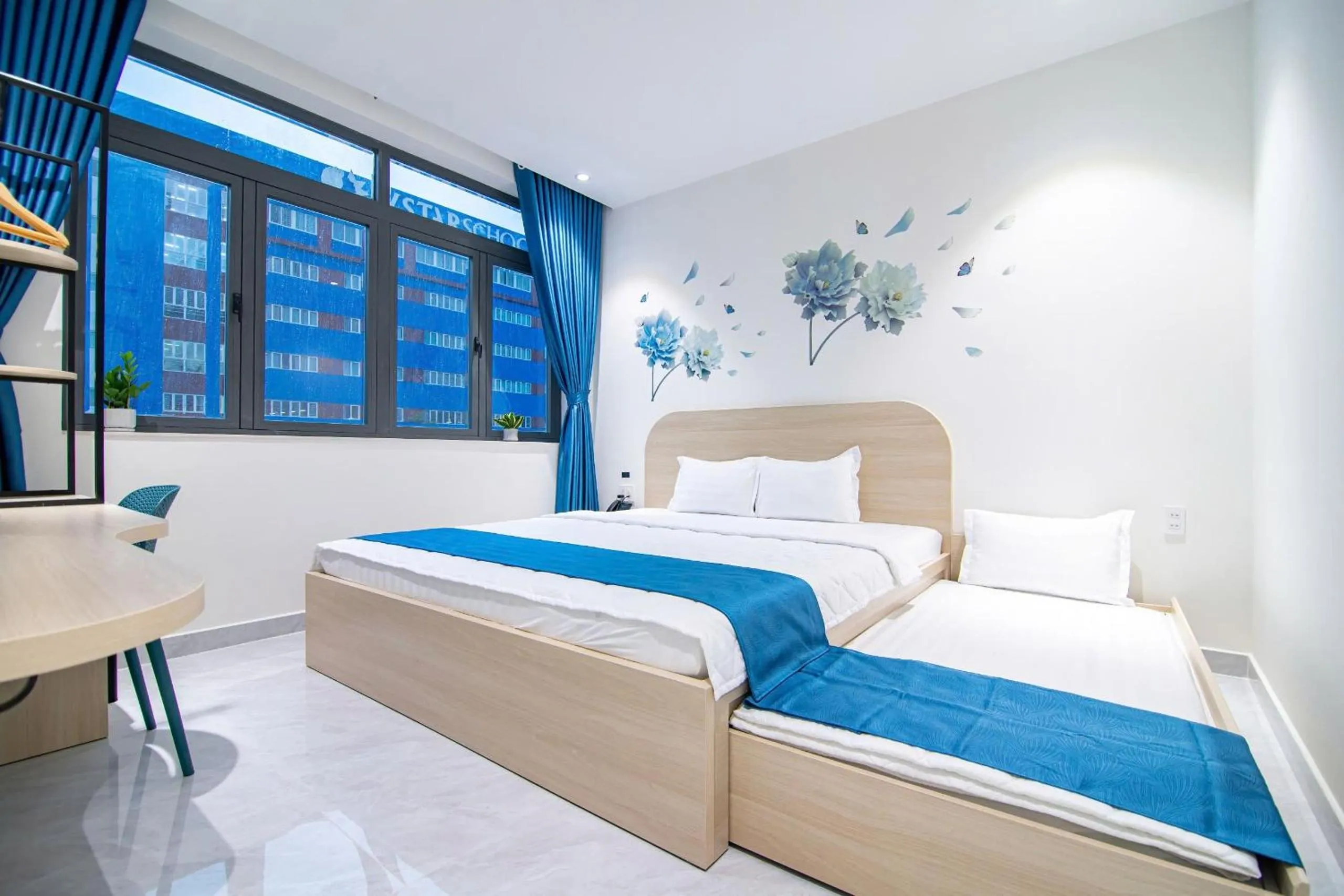 Bed in Bin Bin Hotel 14 Near Vstar School D7