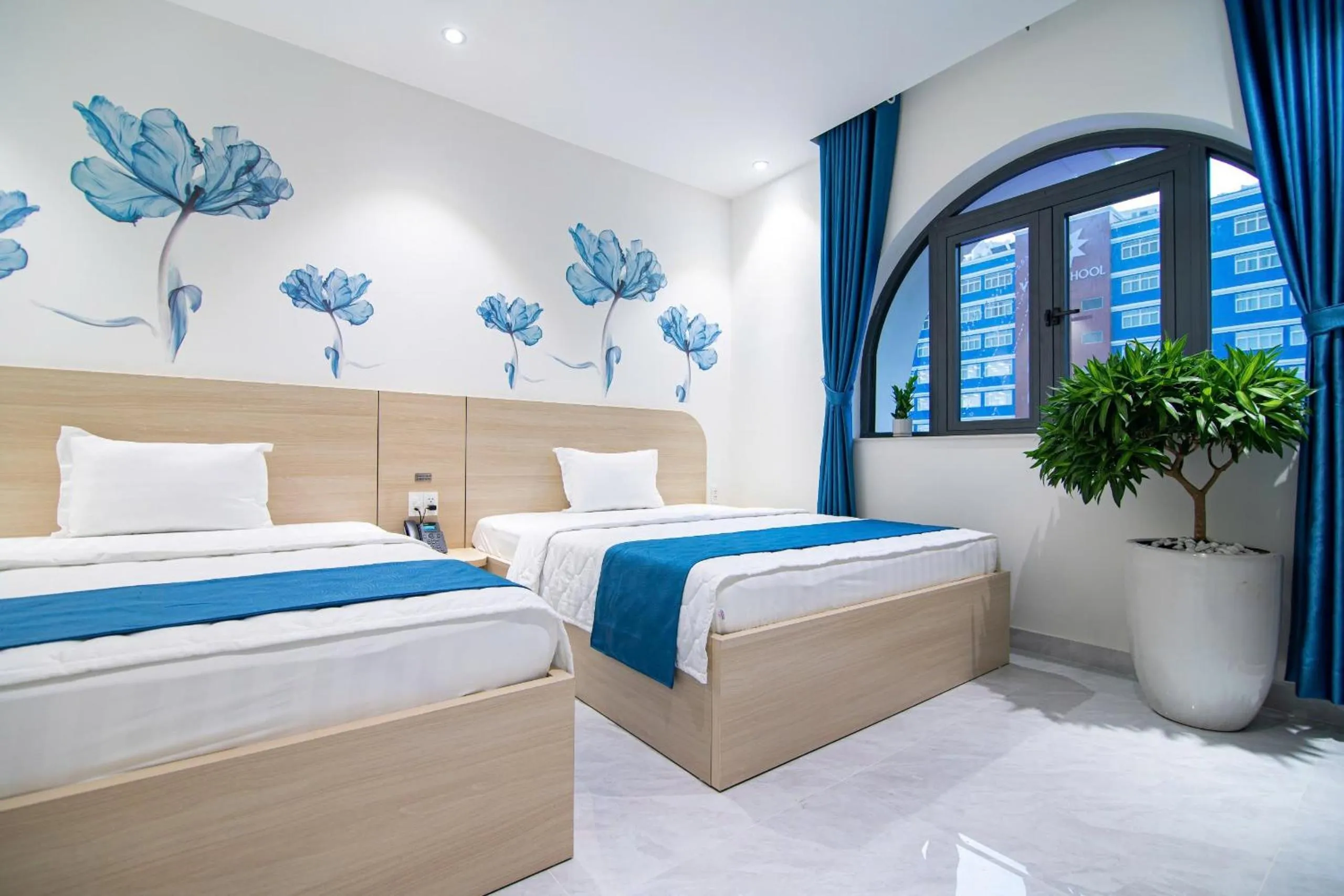 Bed in Bin Bin Hotel 14 Near Vstar School D7