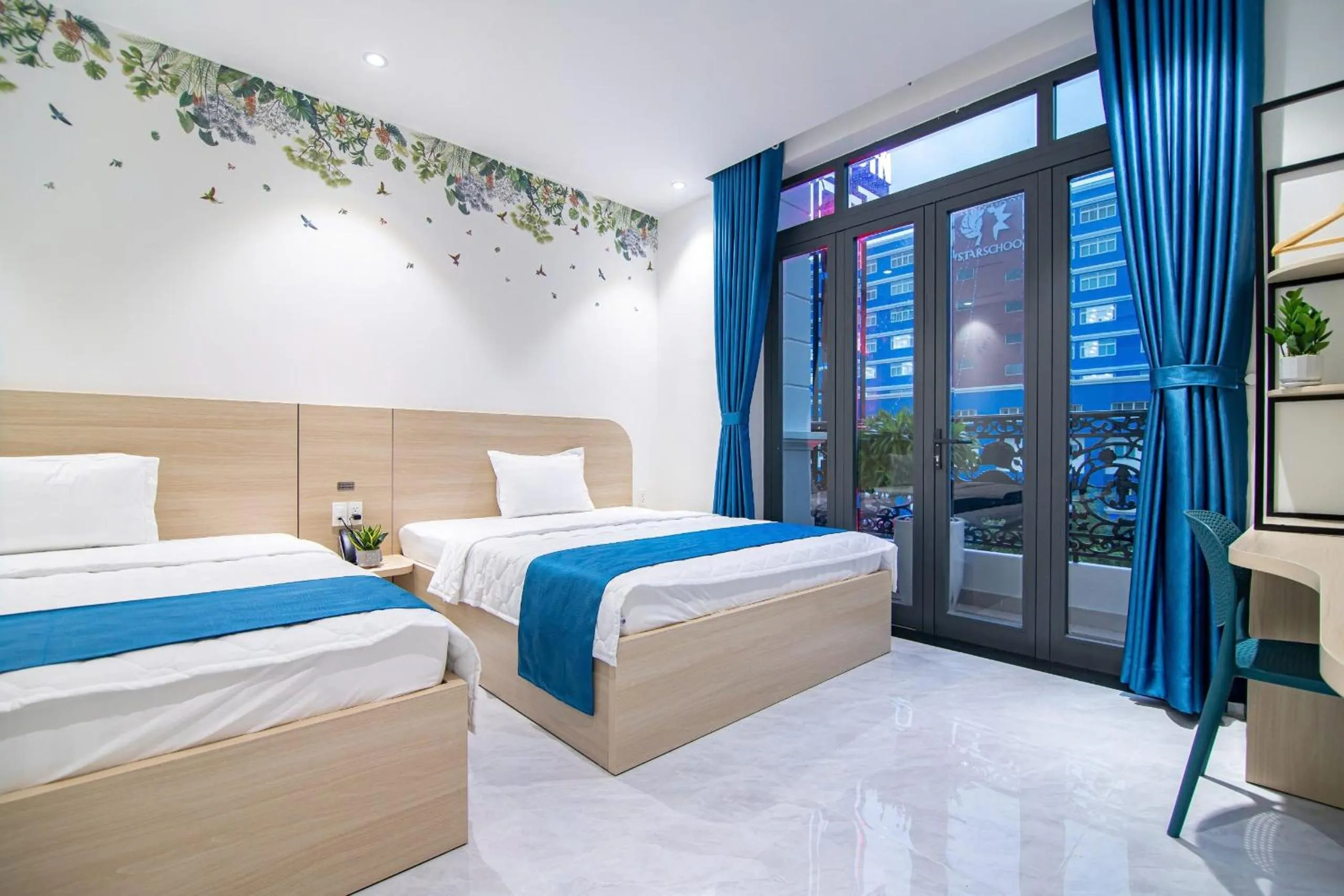 Bed in Bin Bin Hotel 14 Near Vstar School D7