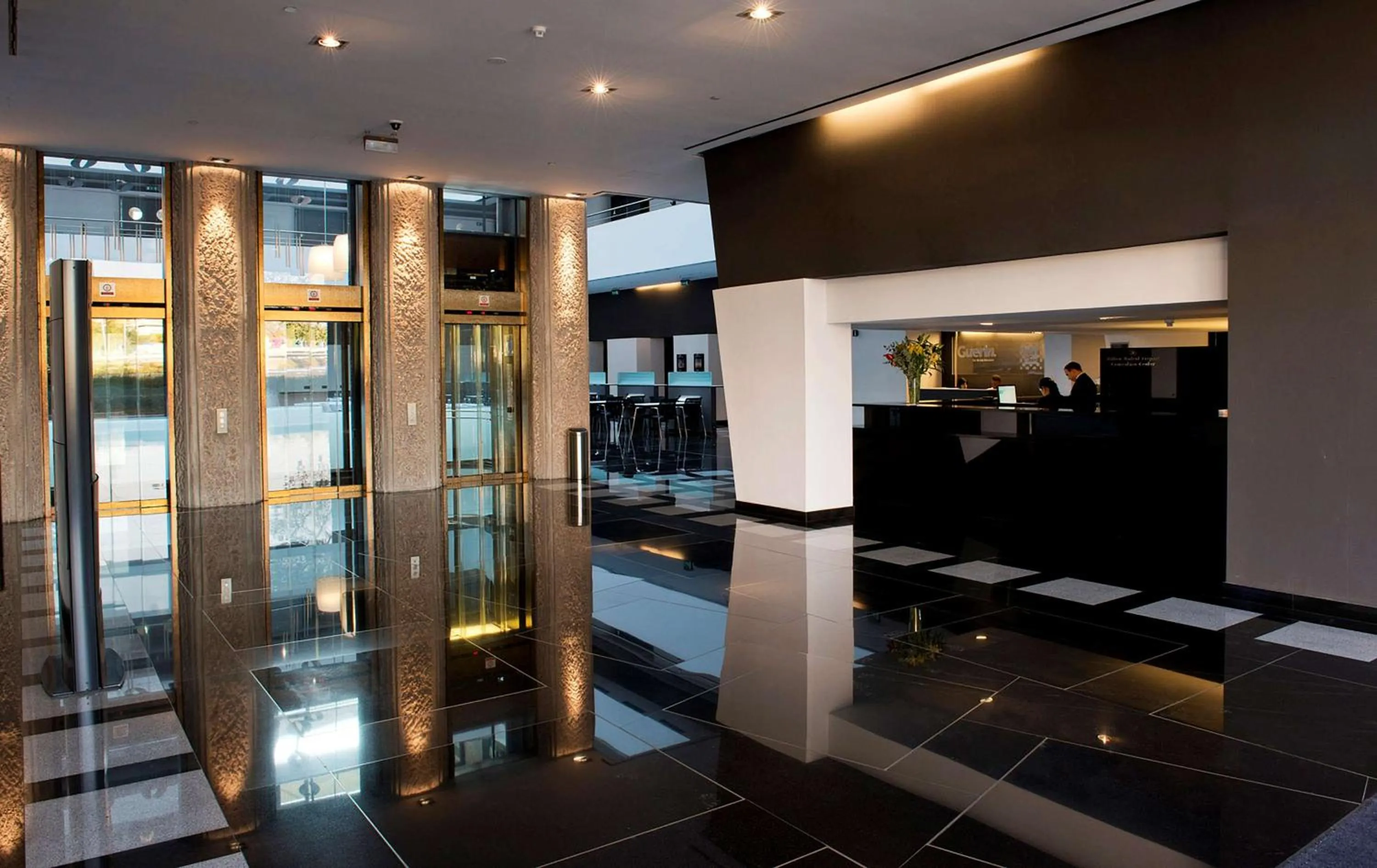 Lobby or reception in Hilton Madrid Airport