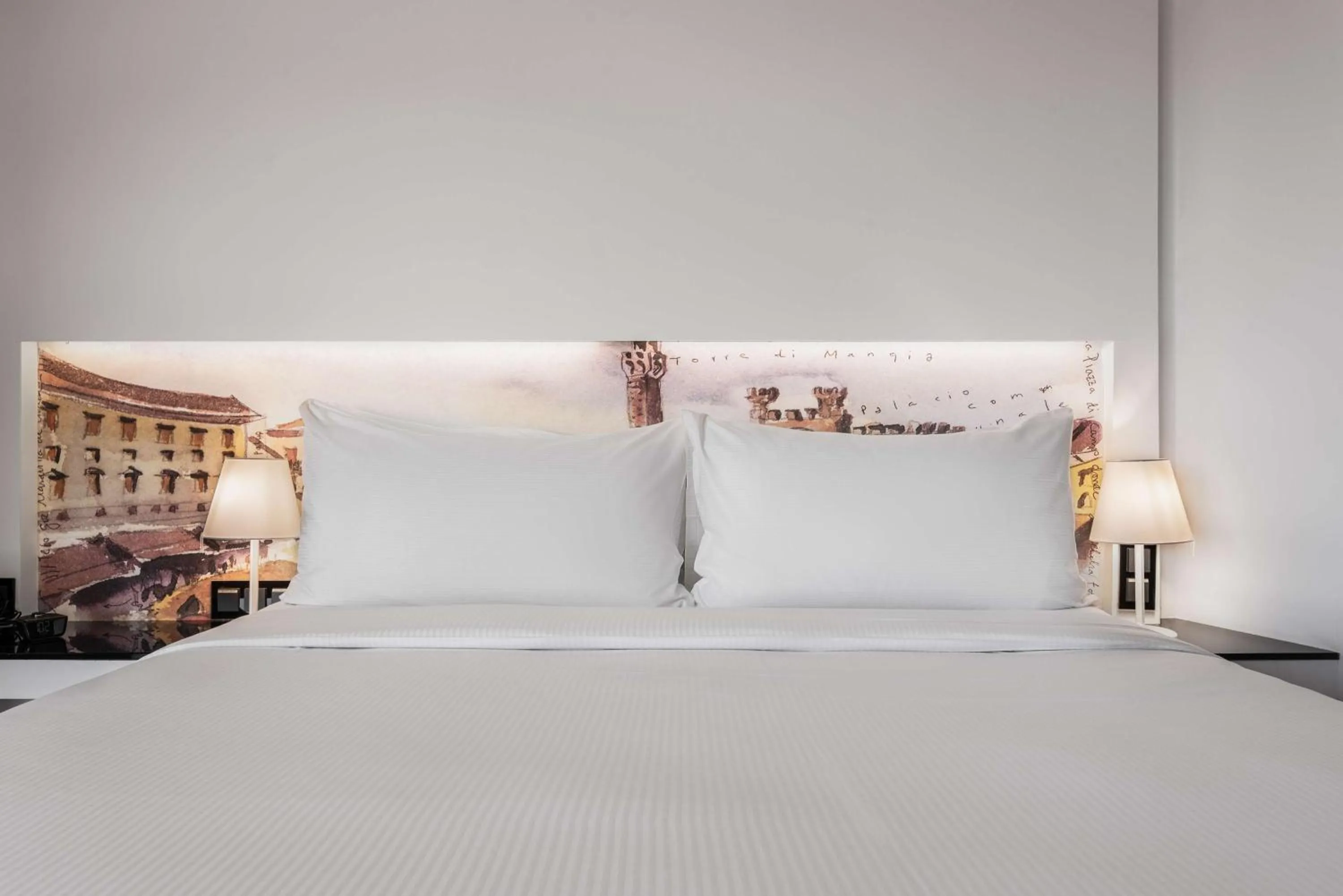 Bed in Hilton Madrid Airport