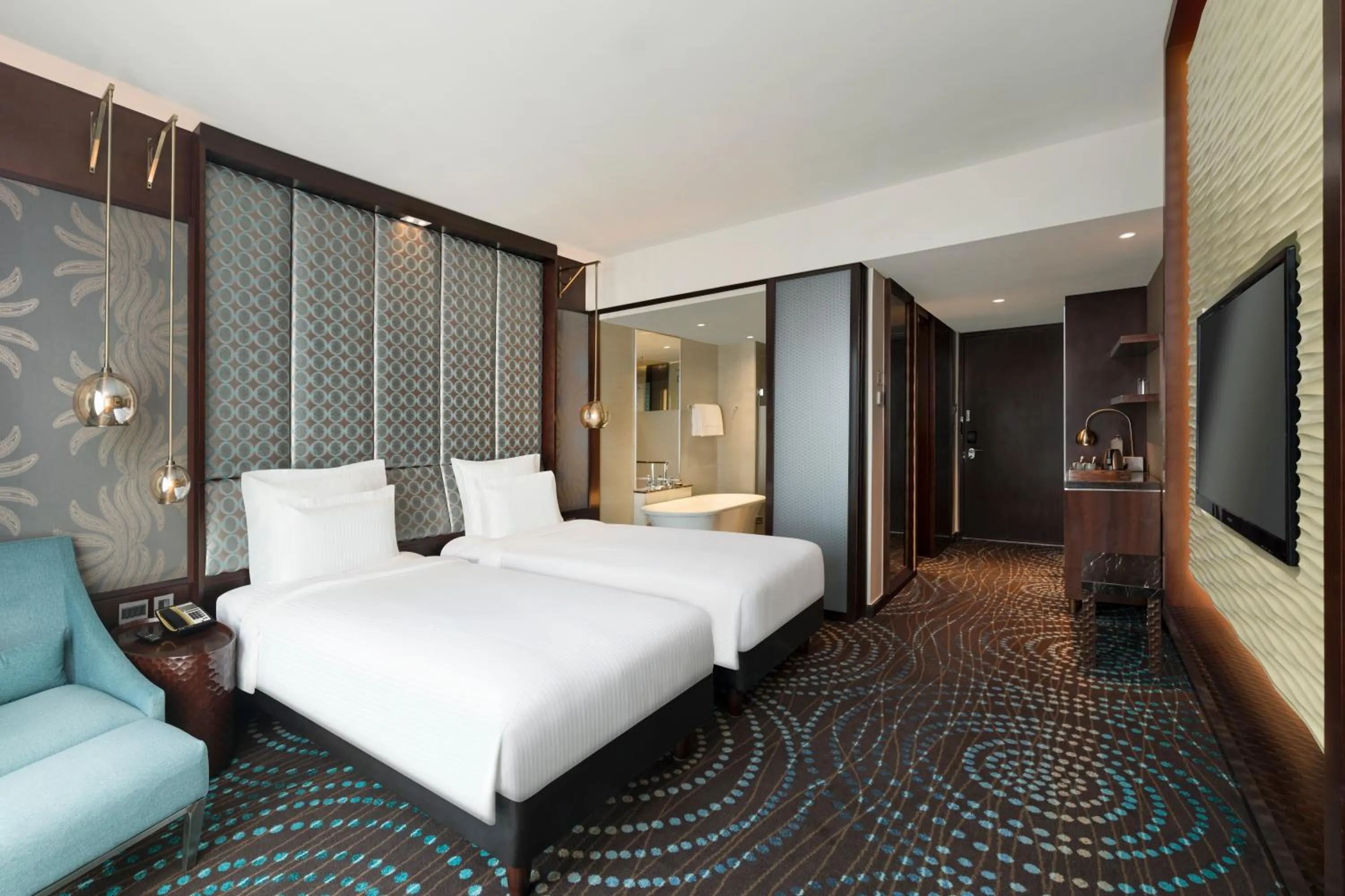 Bedroom, Bed in Pullman New Delhi Aerocity