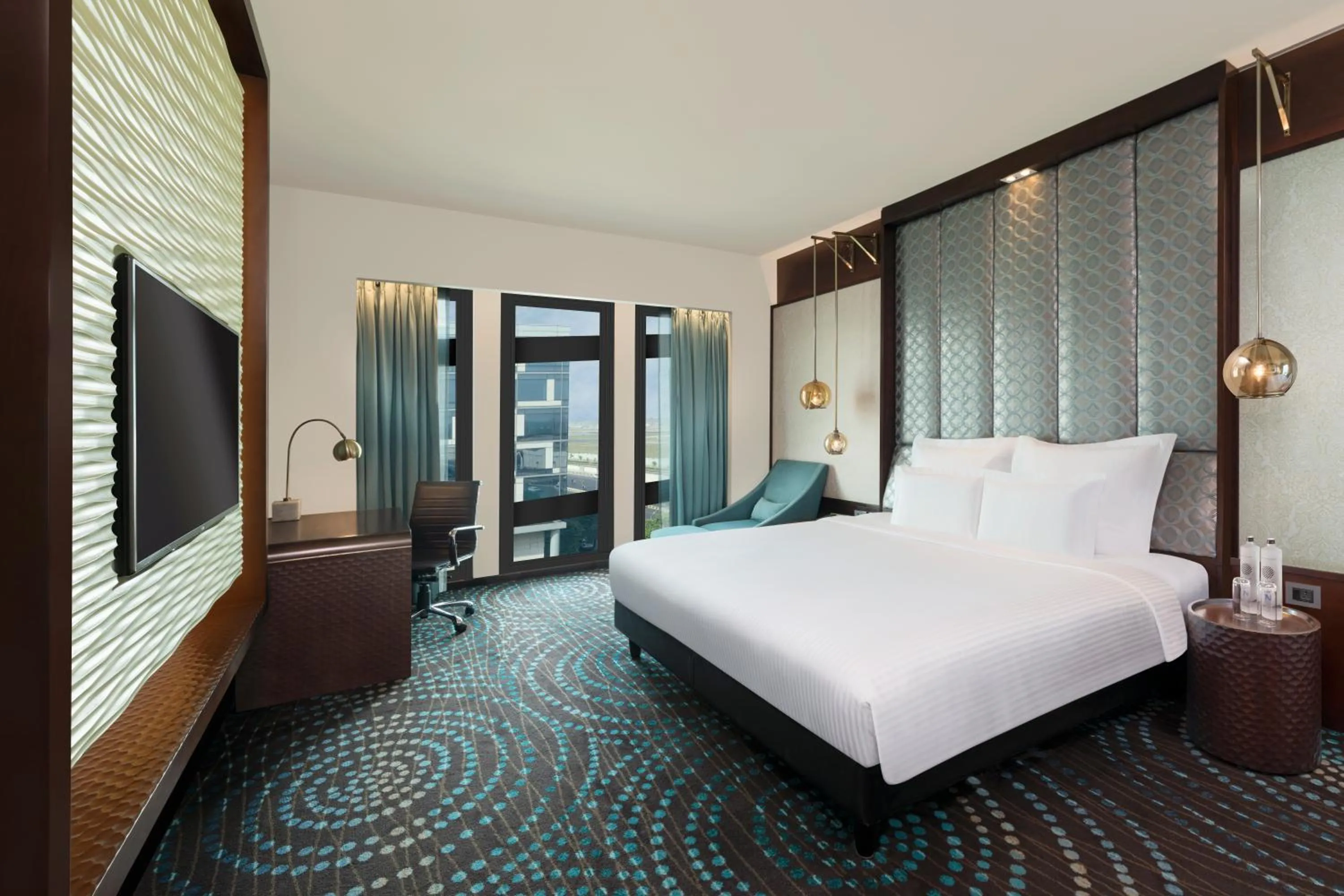 Bedroom, Bed in Pullman New Delhi Aerocity