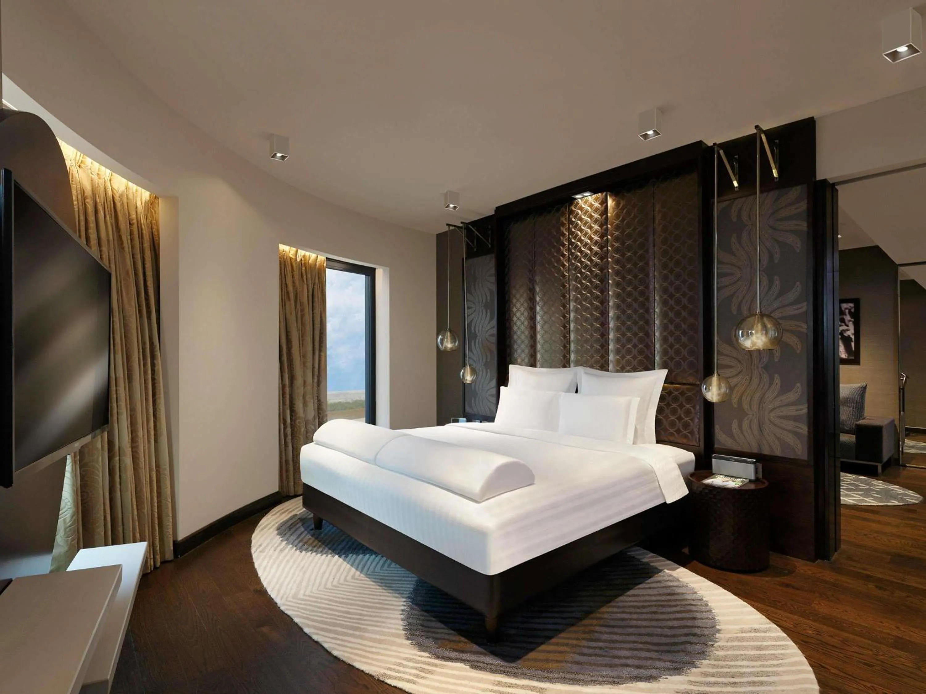 Property building, Bed in Pullman New Delhi Aerocity