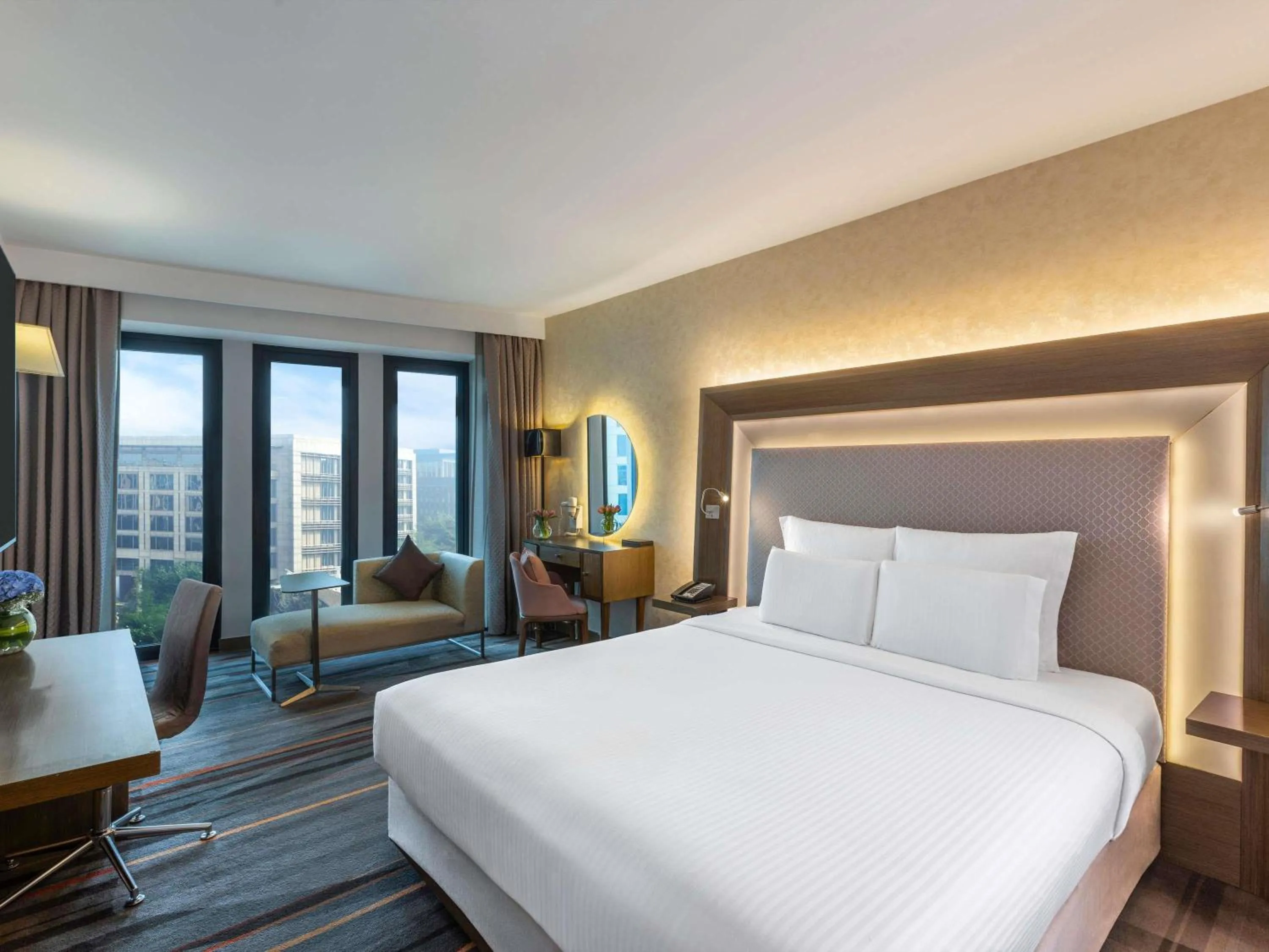 Bedroom, Bed in Novotel New Delhi Aerocity