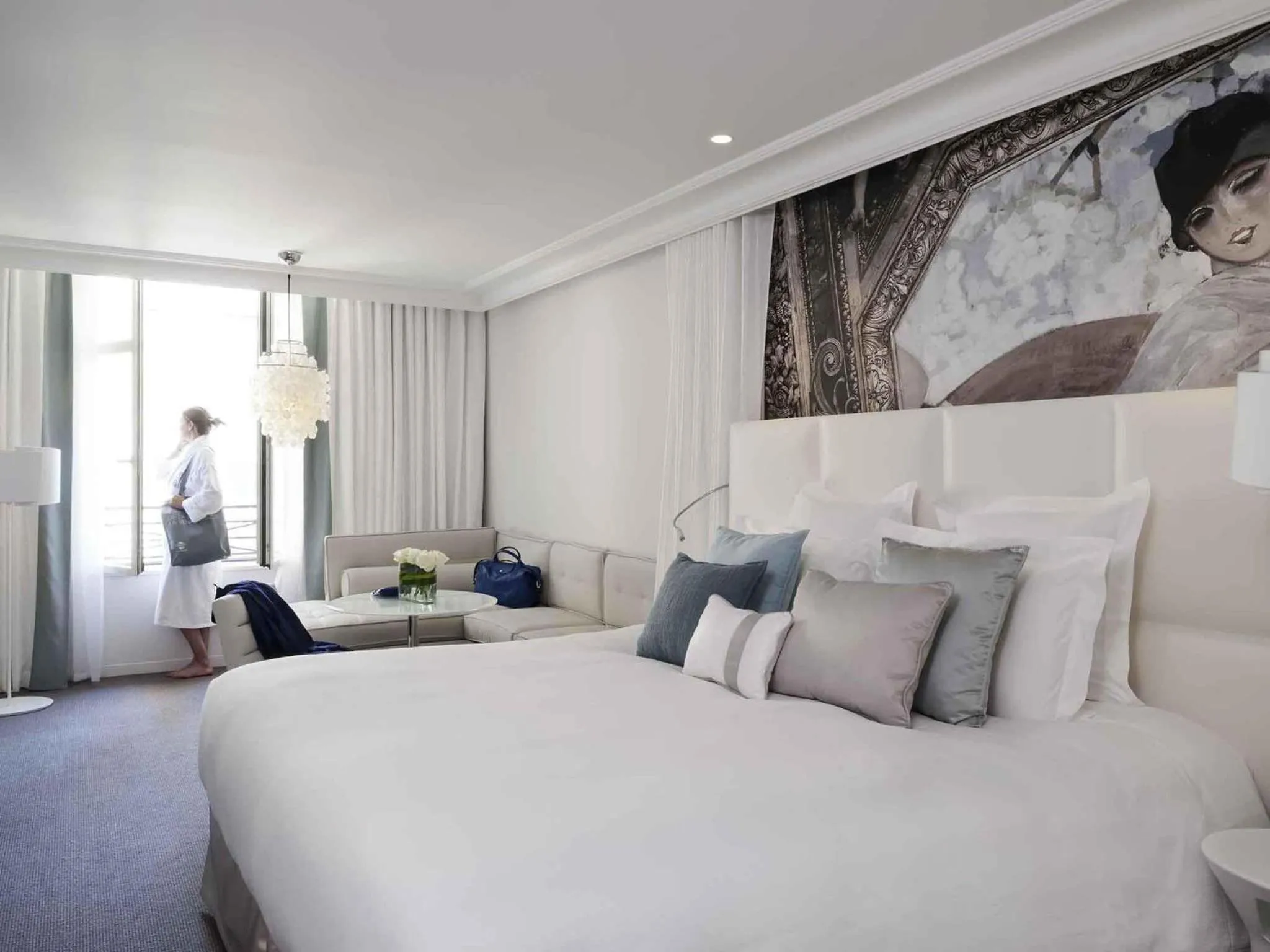 Bedroom, Bed in Cures Marines Hotel Thalasso & Spa Trouville - MGallery Collection