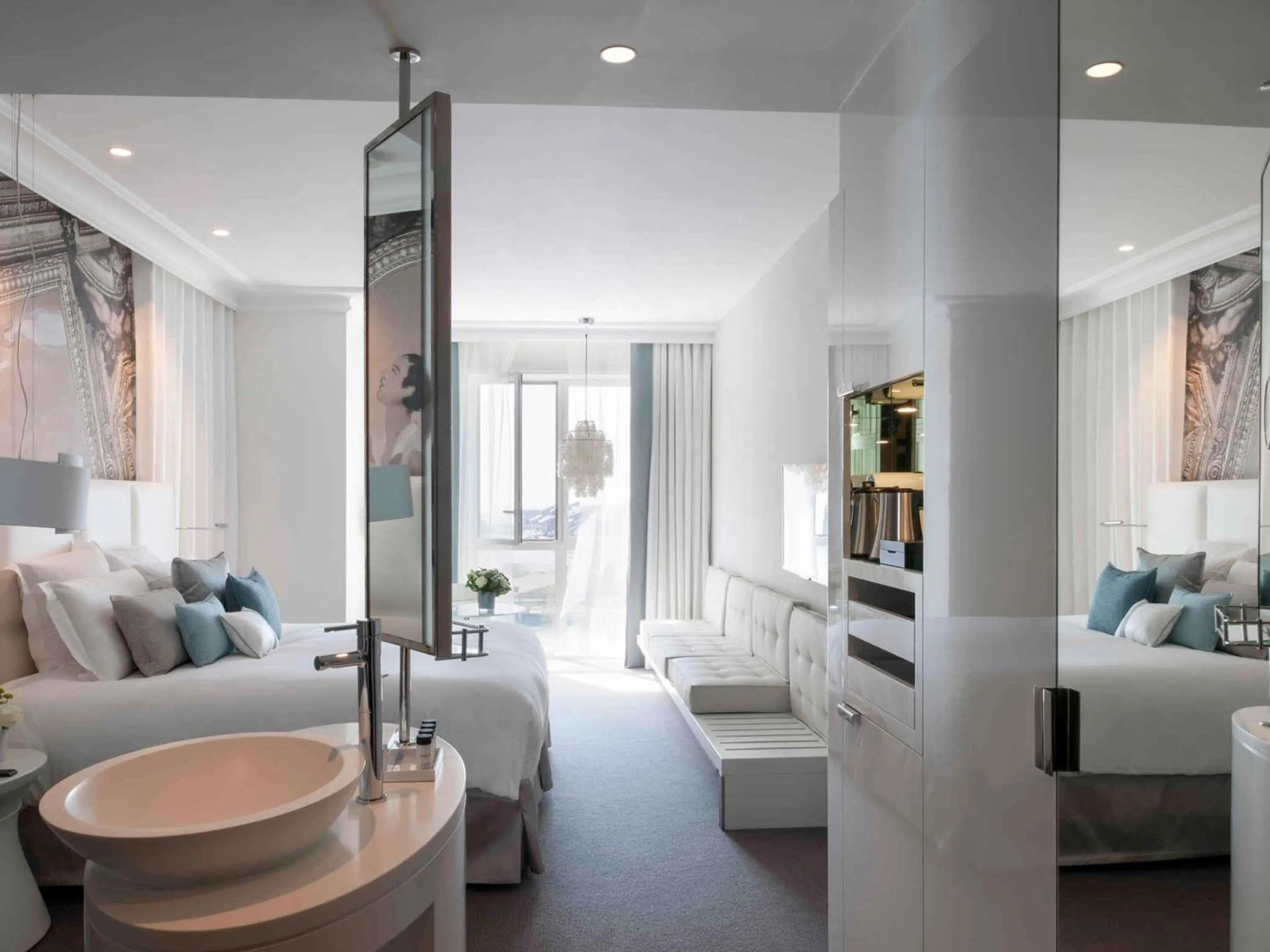 Bedroom, Bed in Cures Marines Hotel Thalasso & Spa Trouville - MGallery Collection