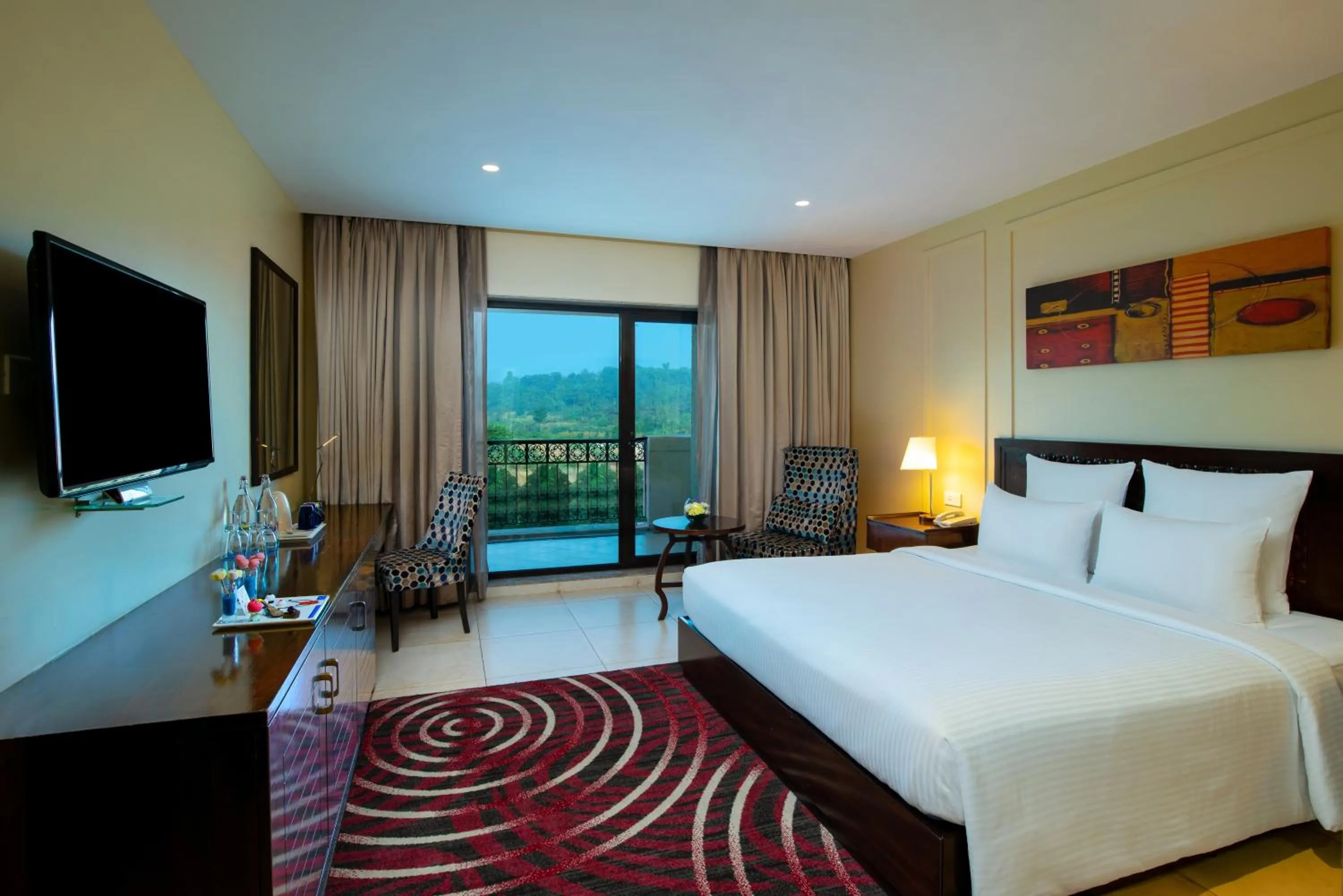 Balcony/Terrace, Bed in Novotel Imagicaa Khopoli