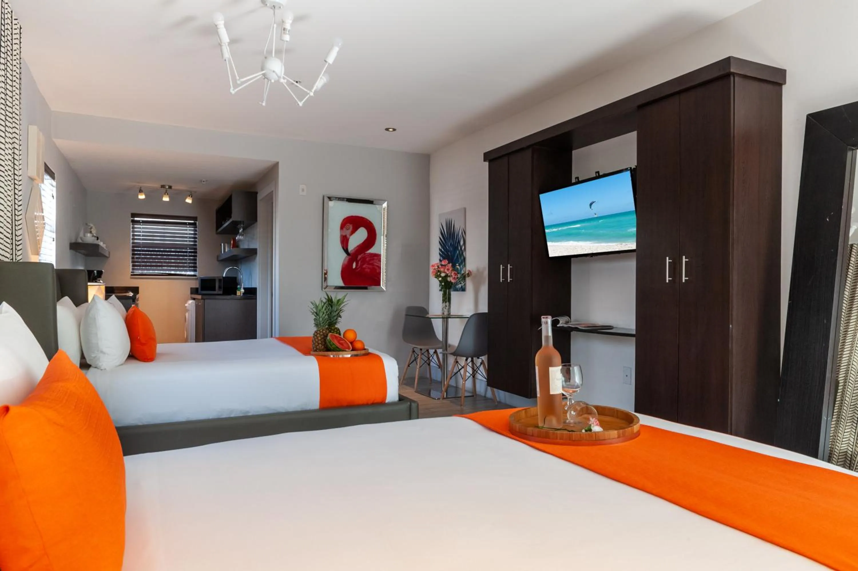 Bed in Seaside All Suites Hotel