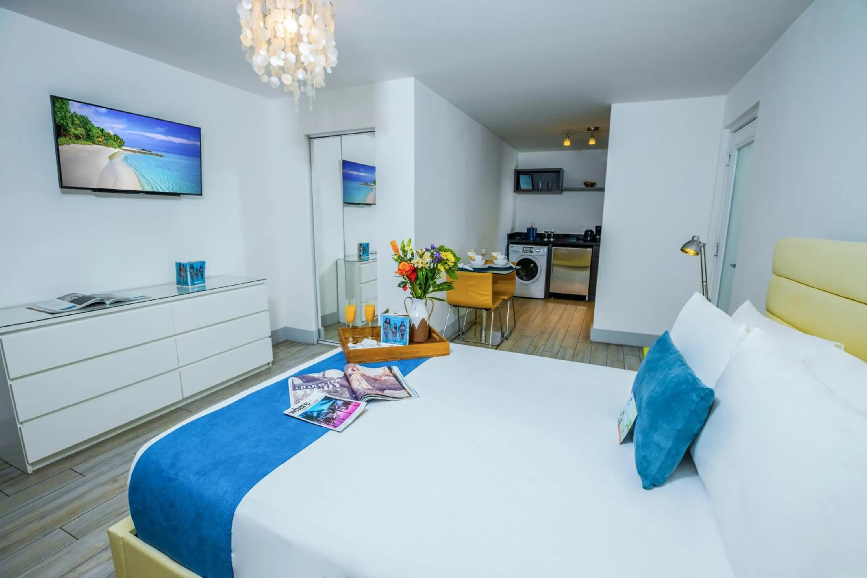 Bed in Seaside All Suites Hotel