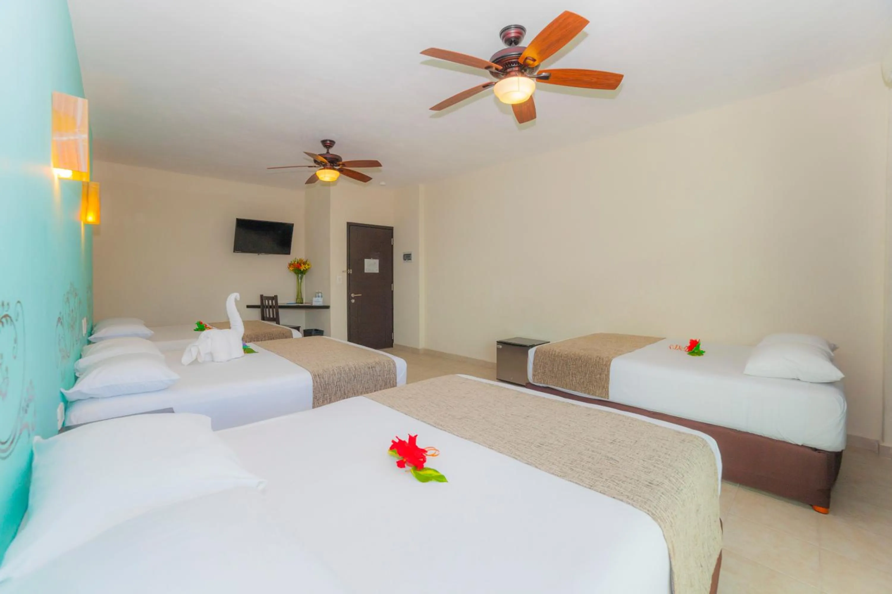 Bed in Angelo's Hotel