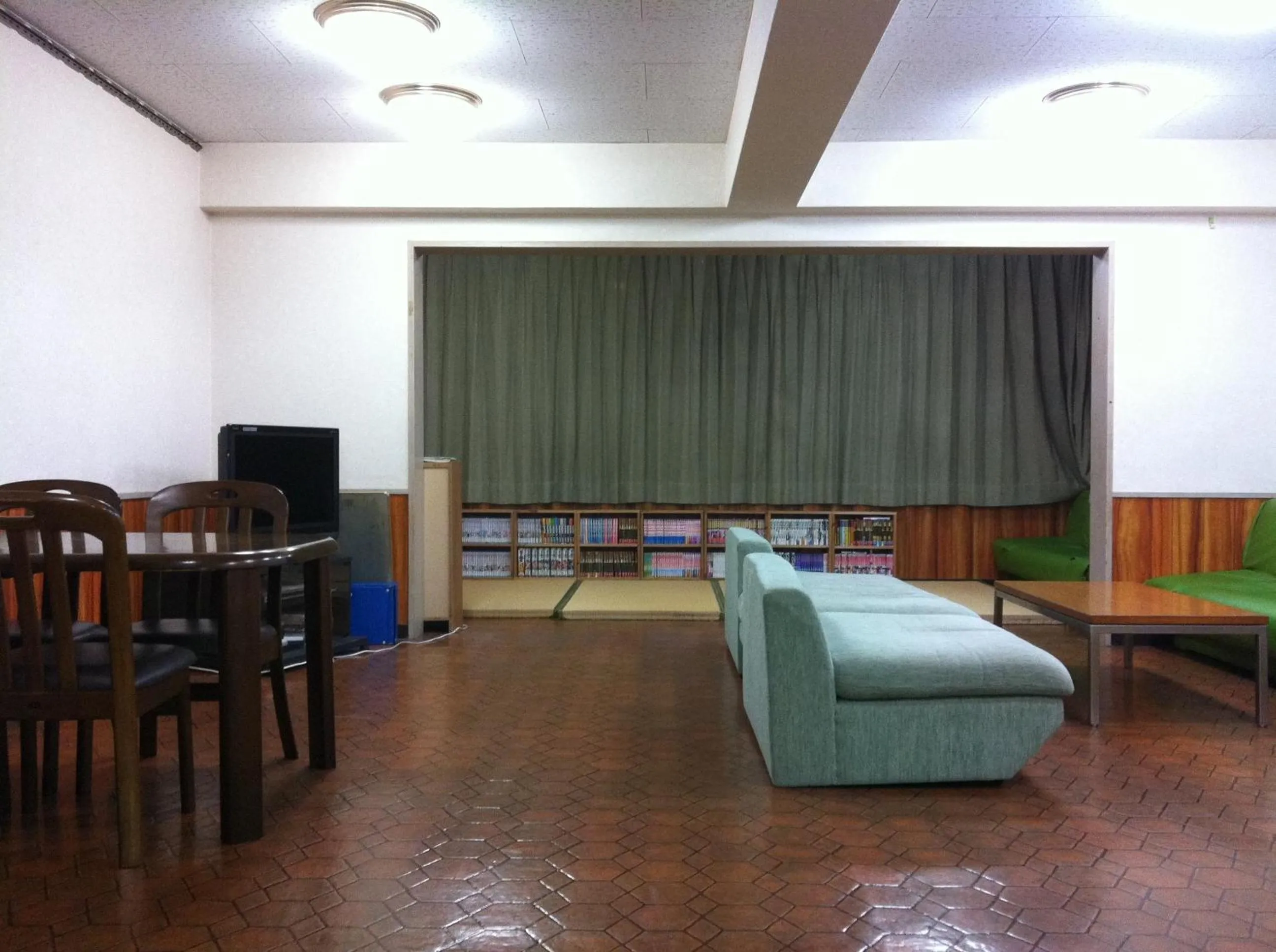 Communal lounge/ TV room in Shodoshima Olive Youth Hostel