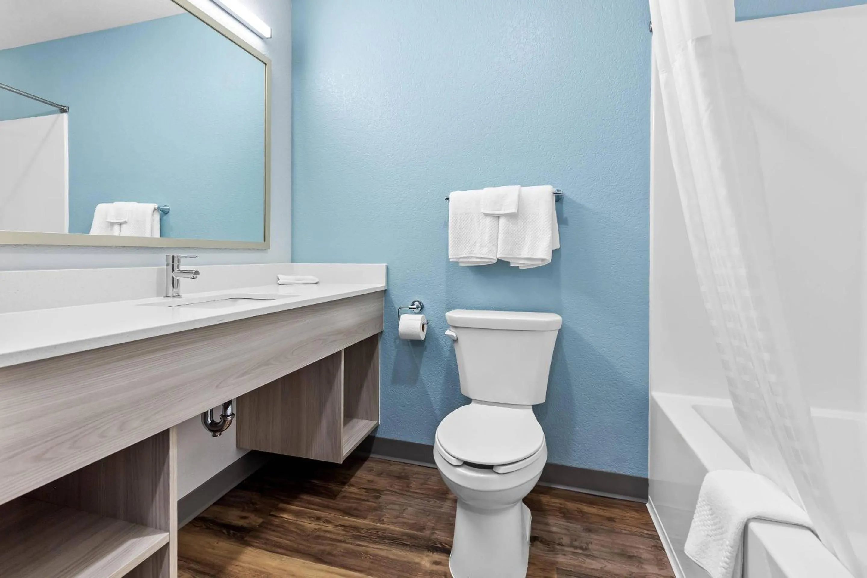 Toilet in WoodSpring Suites St Peters-OFallon