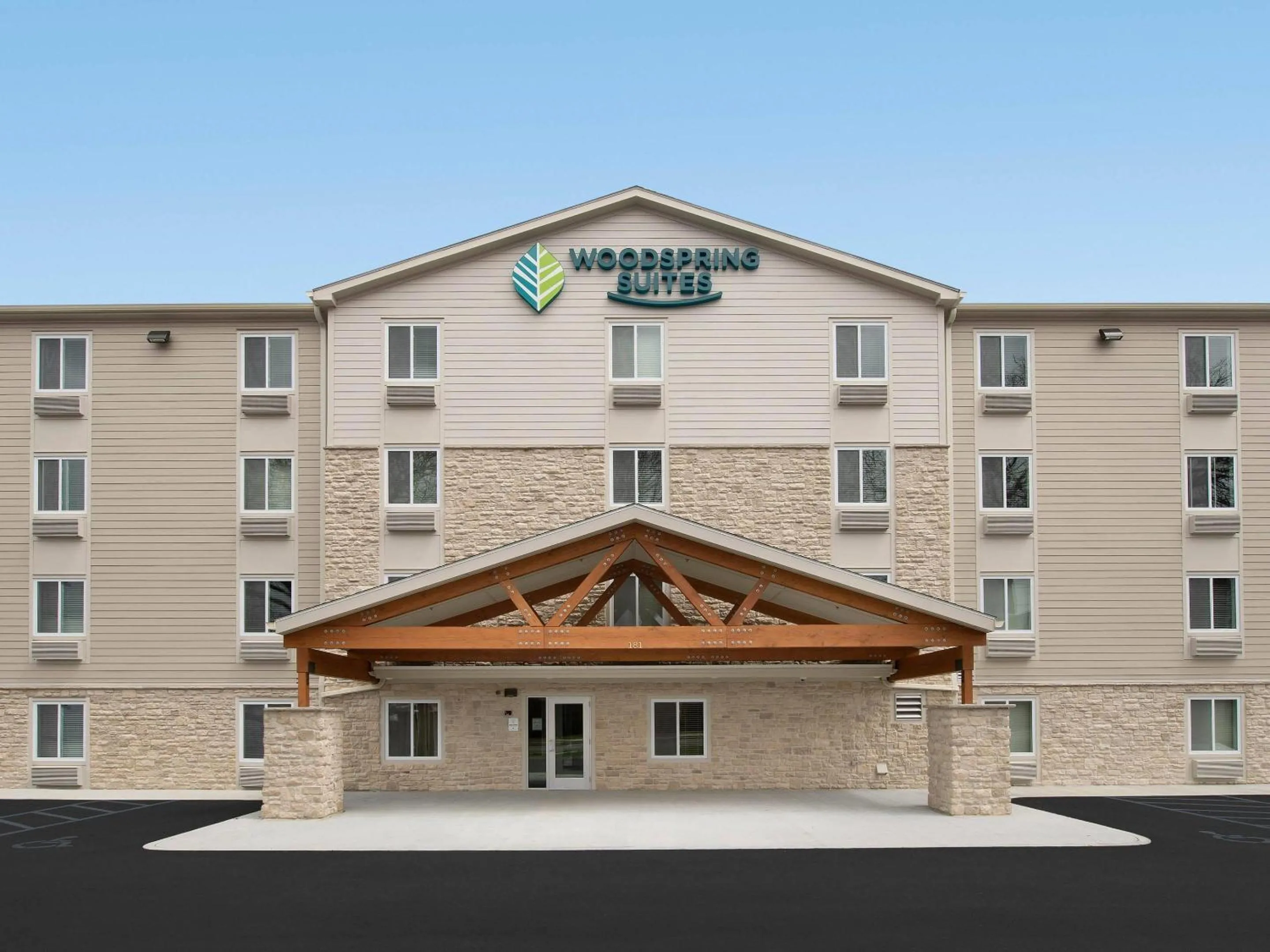 Property building in WoodSpring Suites St Peters-OFallon