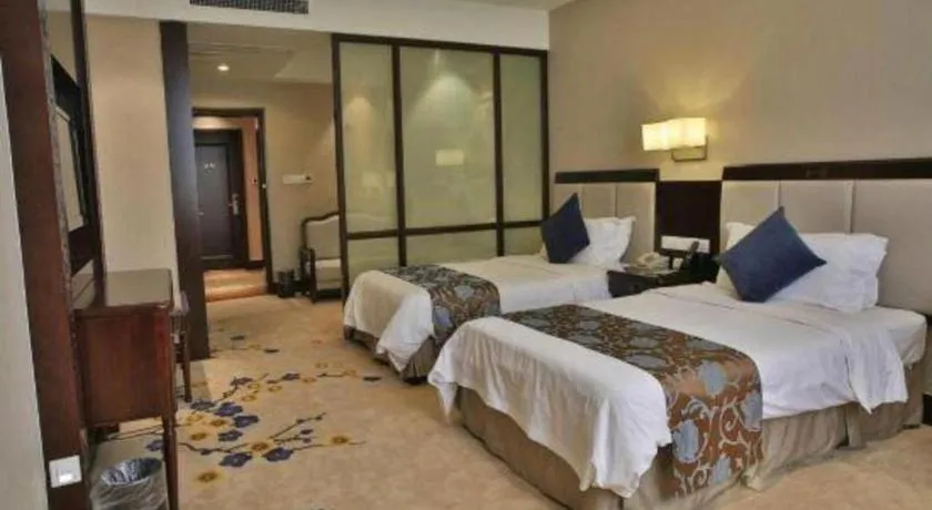 Bed in Jin Jiang Nanjing Hotel