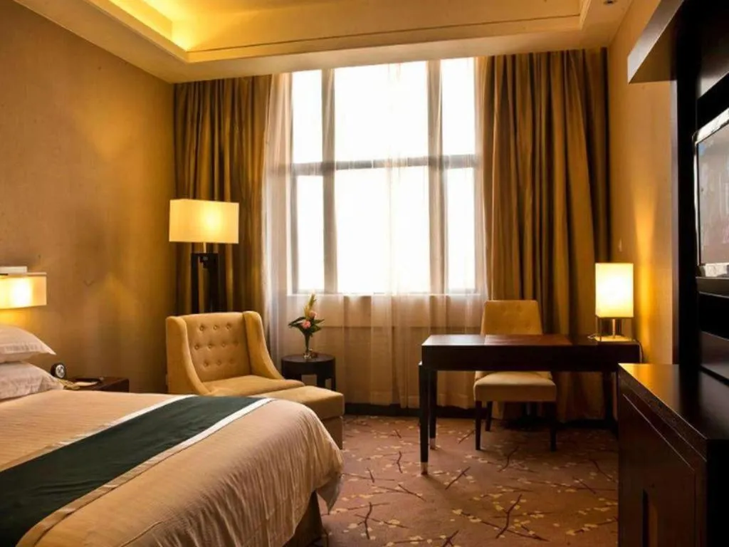 Bed in Jin Jiang Nanjing Hotel