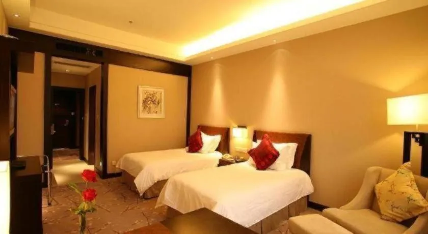Bed in Jin Jiang Nanjing Hotel