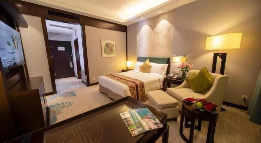 Bed in Jin Jiang Nanjing Hotel